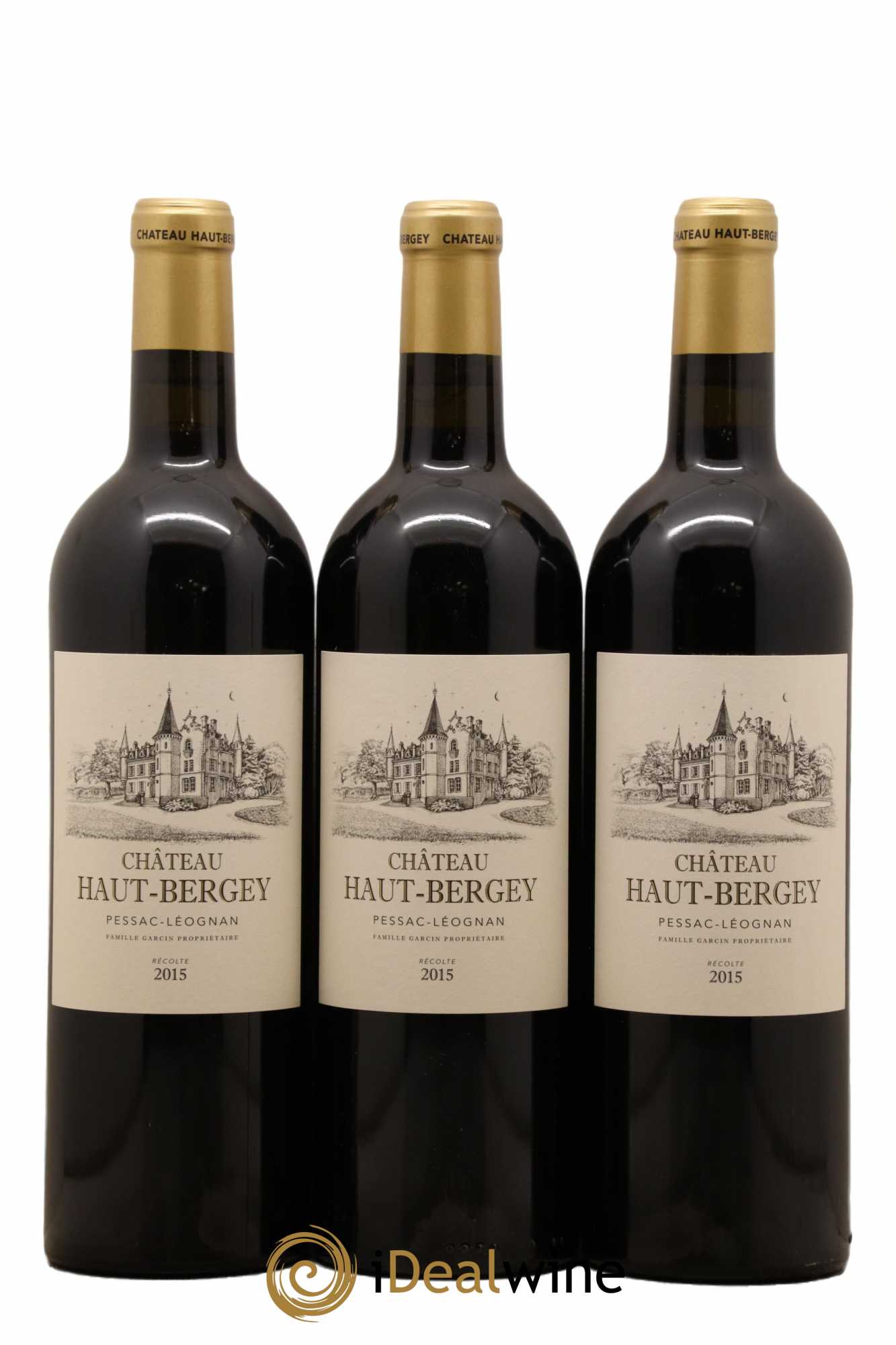 Château Haut-Bergey 2015 - Lotto di 3 bottiglie - 0