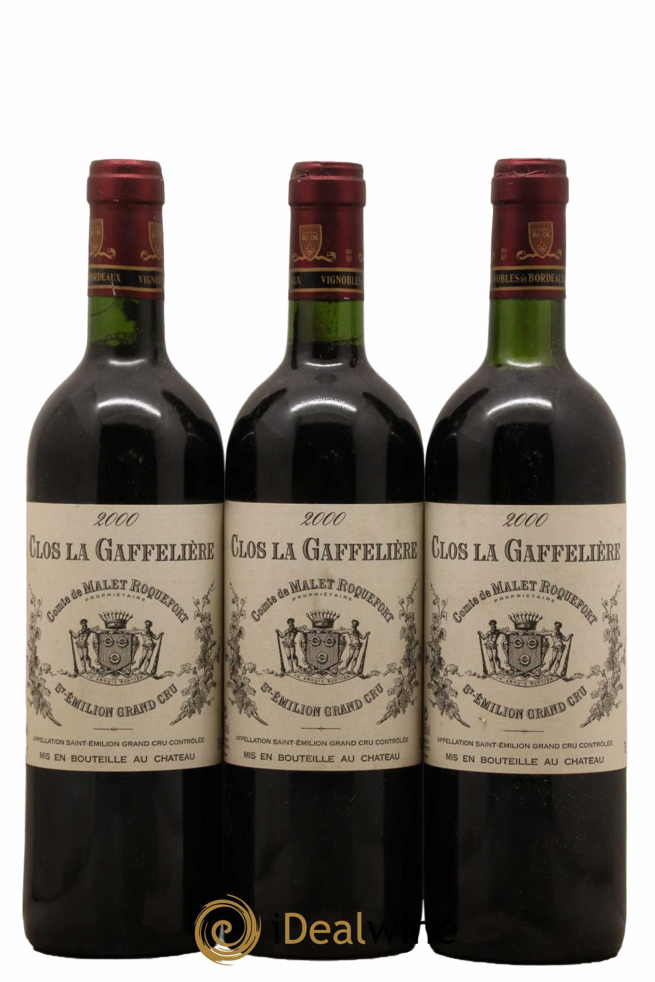 Clos la Gaffelière 2000 - Lot de 3 bouteilles - 0