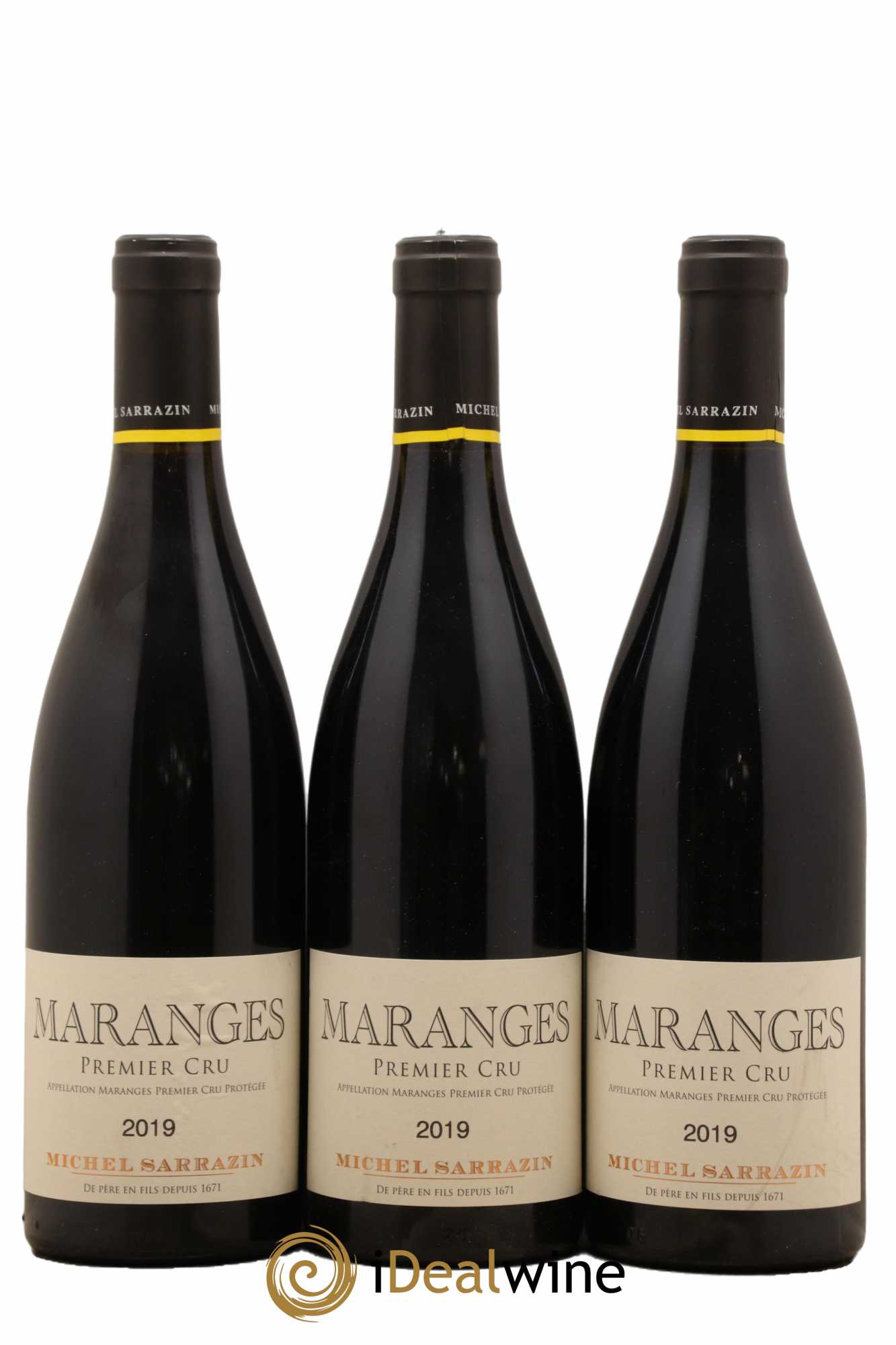 Maranges 1er Cru Michel Sarrazin 2019 - Lot de 3 bouteilles - 0