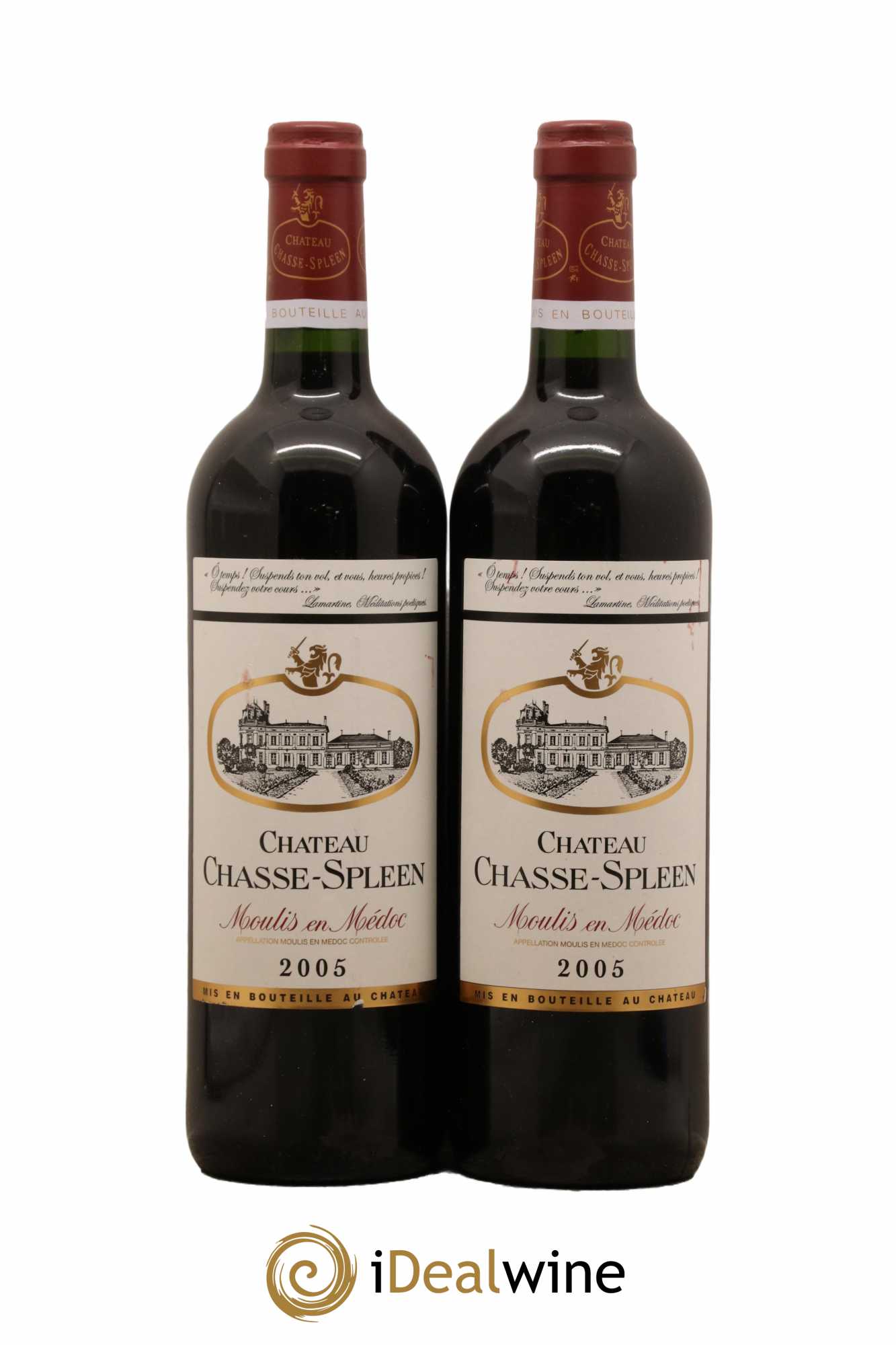 Château Chasse Spleen 2005 - Lot de 2 bouteilles - 0