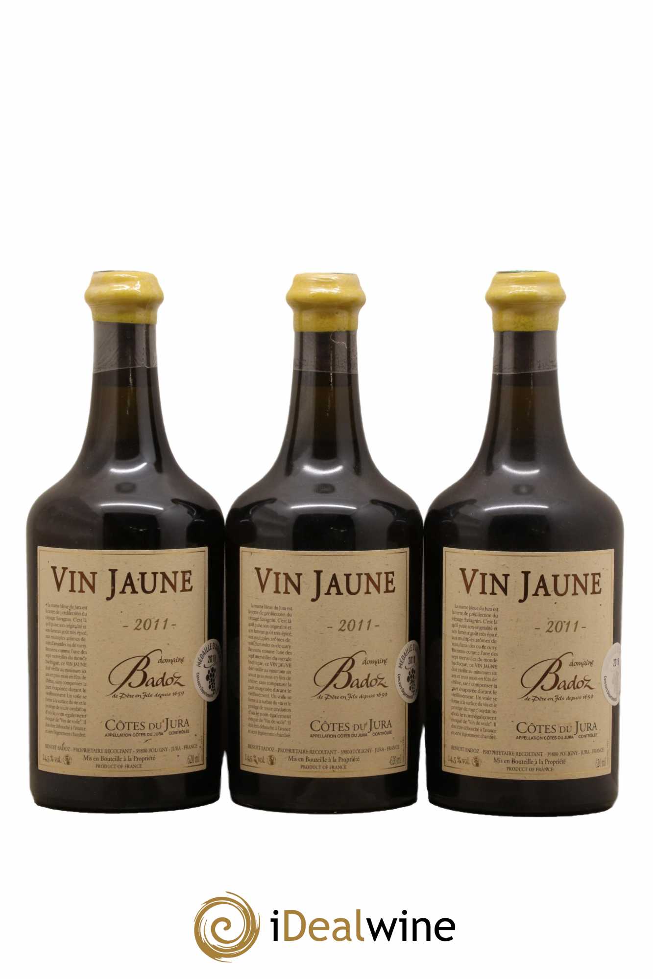 Arbois Vin Jaune Benoit Badoz 2011 - Lot de 3 bouteilles - 0
