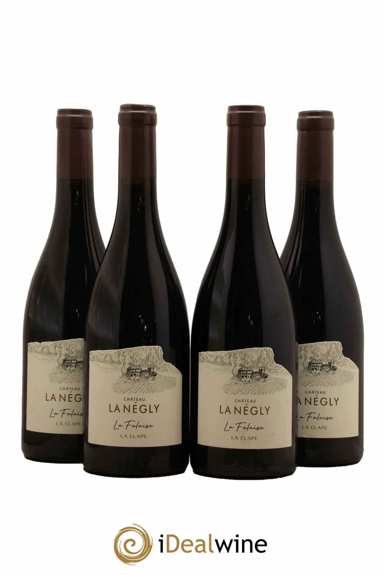 La Clape Château de La Négly La Falaise Jean Paux-Rosset 2019 - Lot de 4 bouteilles - 0
