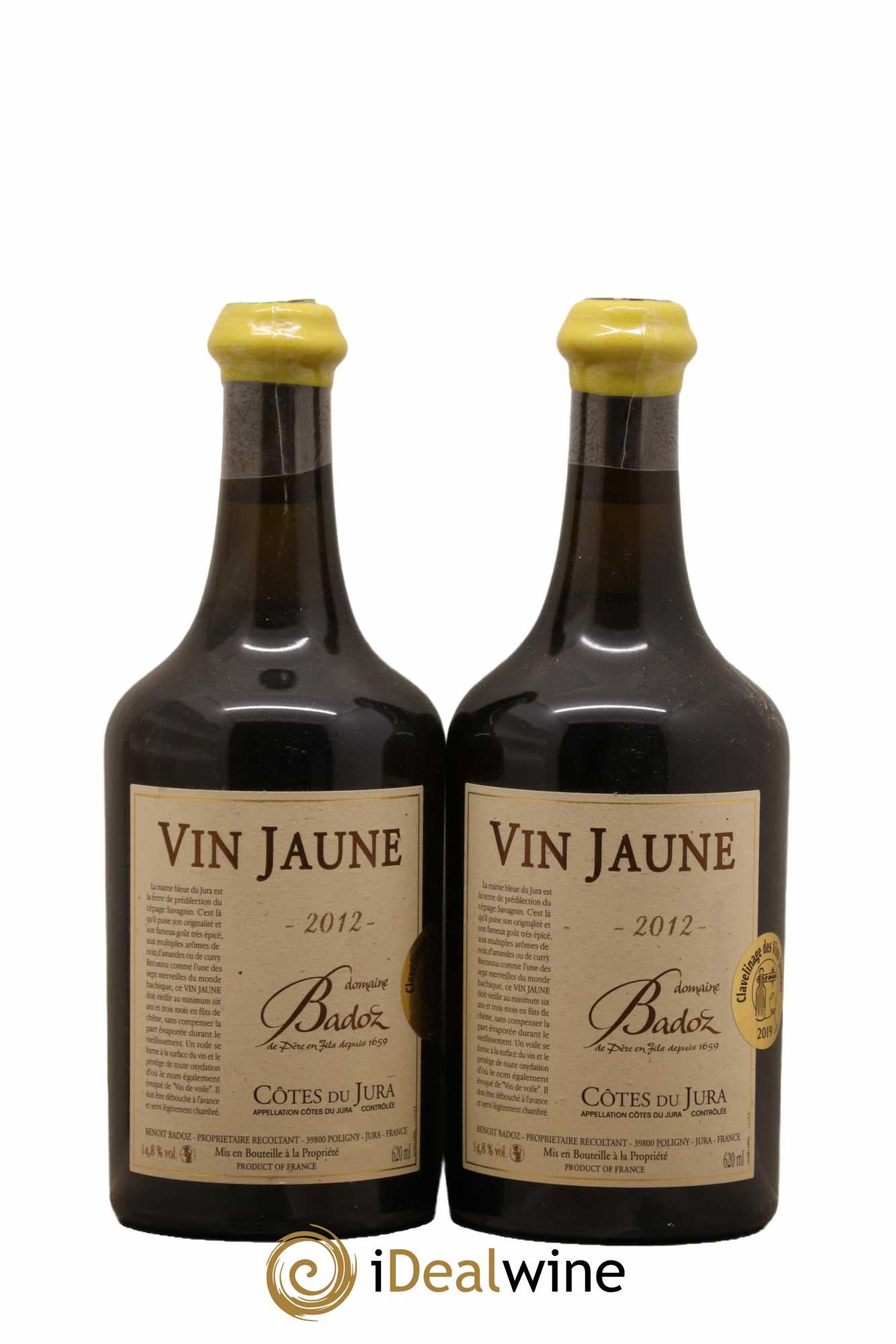 Arbois Vin Jaune Benoit Badoz 2012 - Lot de 2 bouteilles - 0