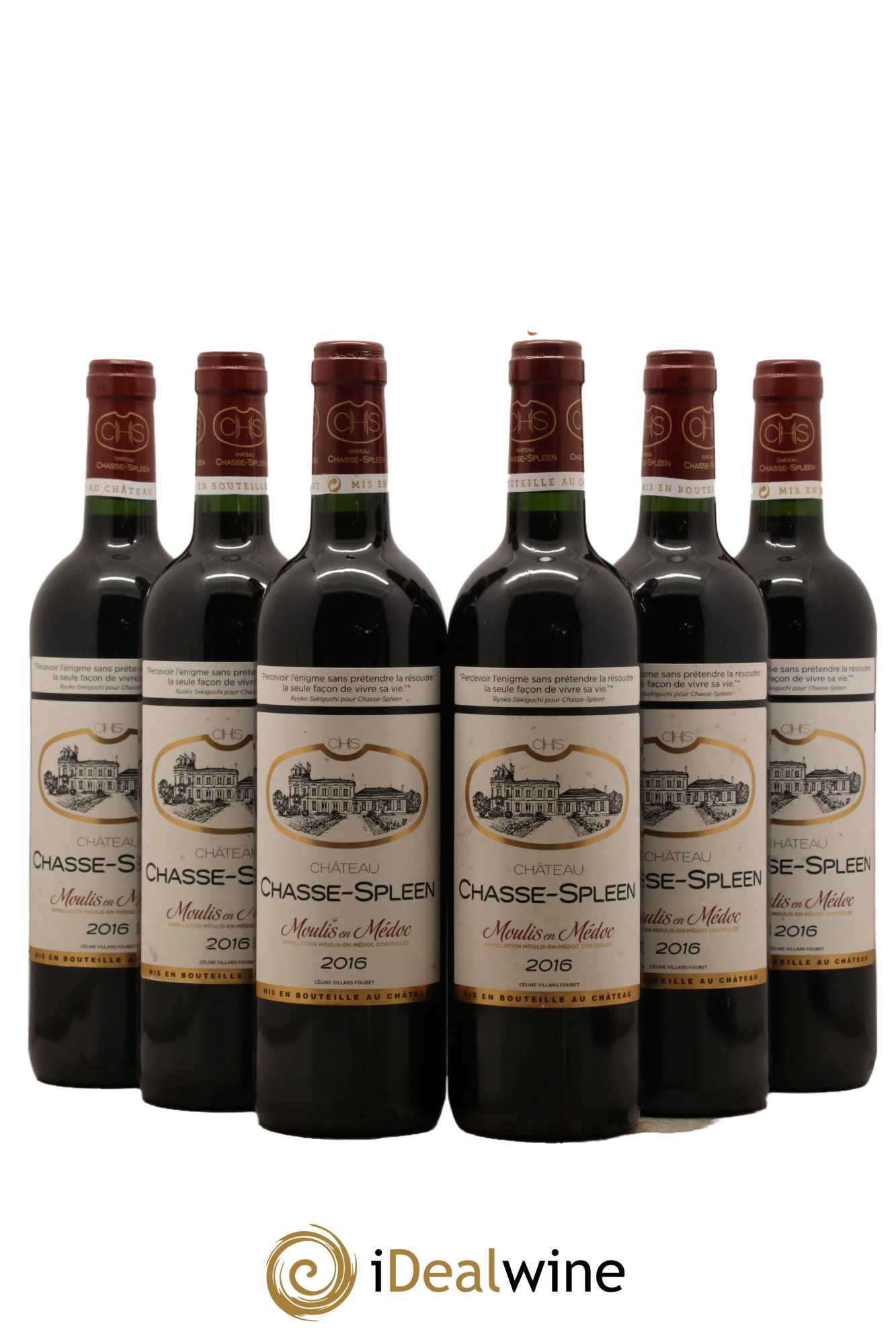 Château Chasse Spleen 2016 - Lot de 6 bouteilles - 0
