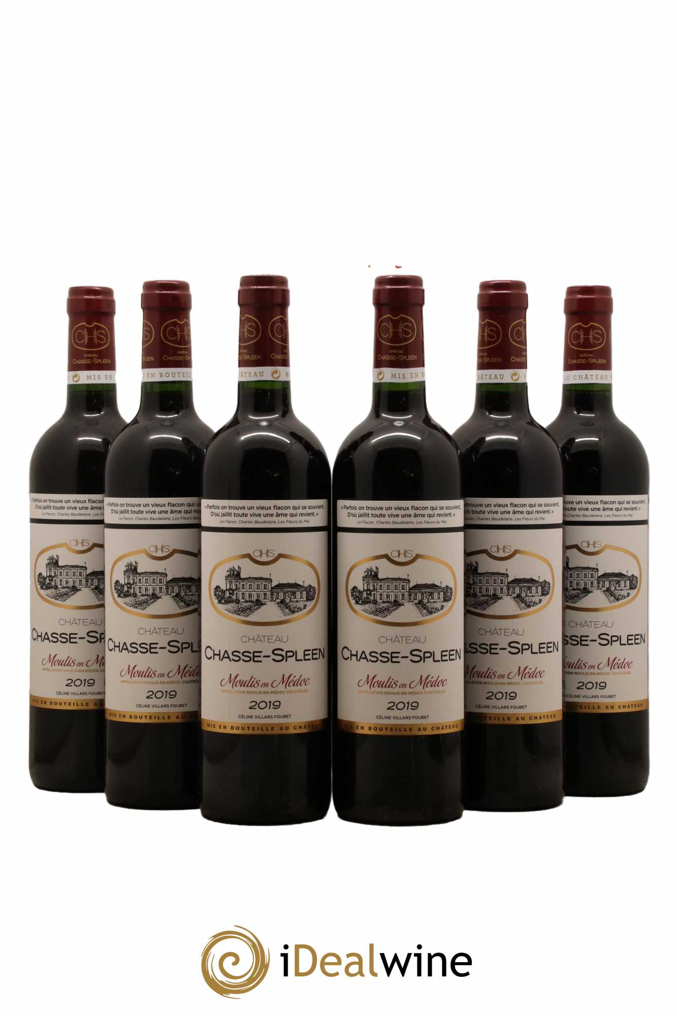 Château Chasse Spleen 2019 - Lot de 6 bouteilles - 0