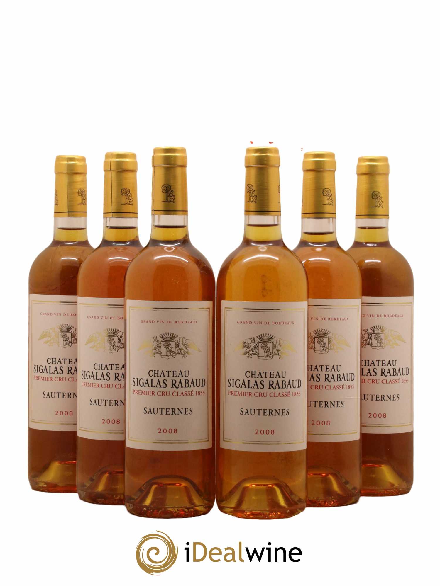 Château Sigalas Rabaud 1er Grand Cru Classé 2008 - Lotto di 6 bottiglie - 0