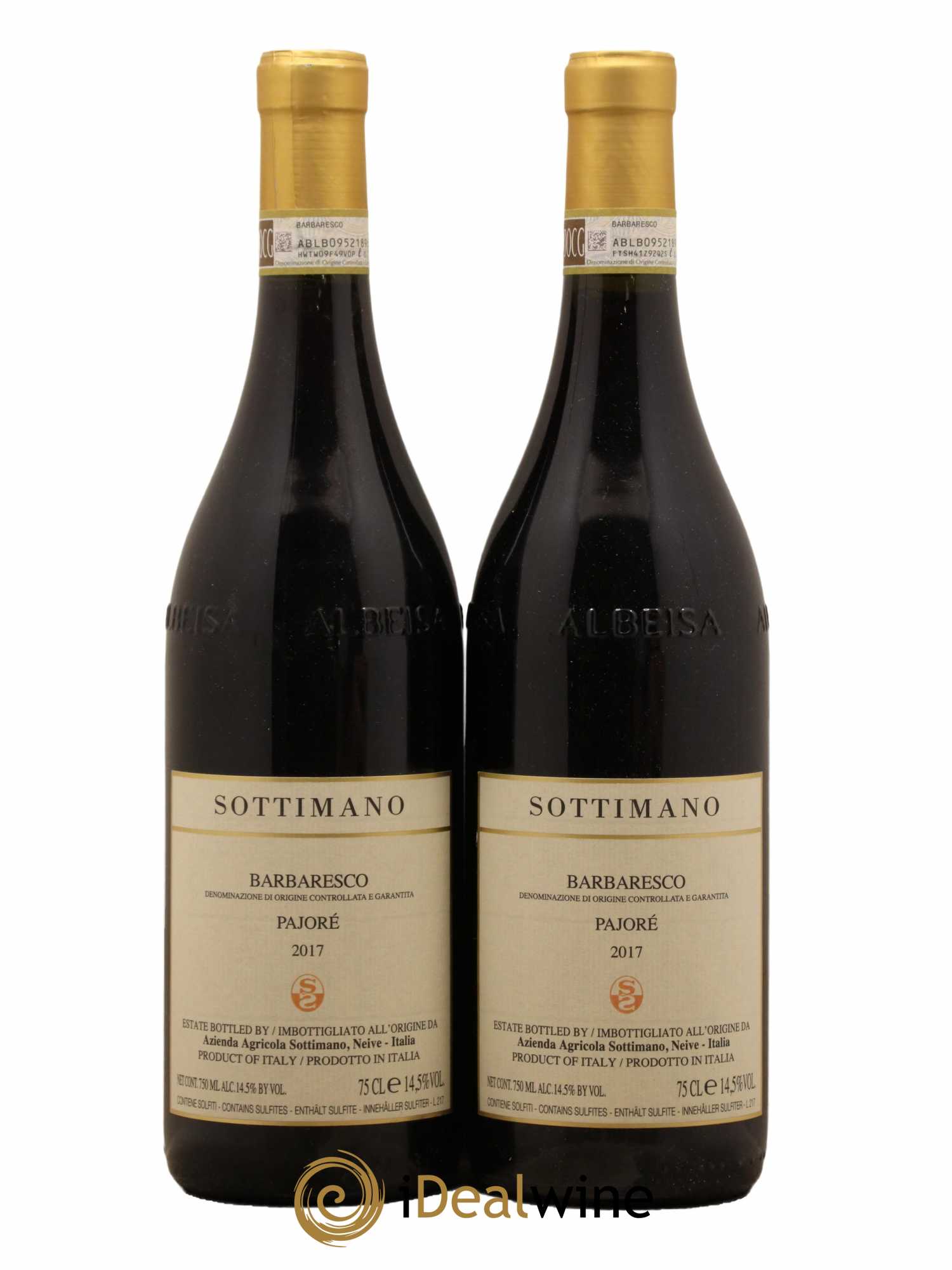 Barbaresco DOCG Pajoré Sottimano 2017 - Lot de 2 bouteilles - 0