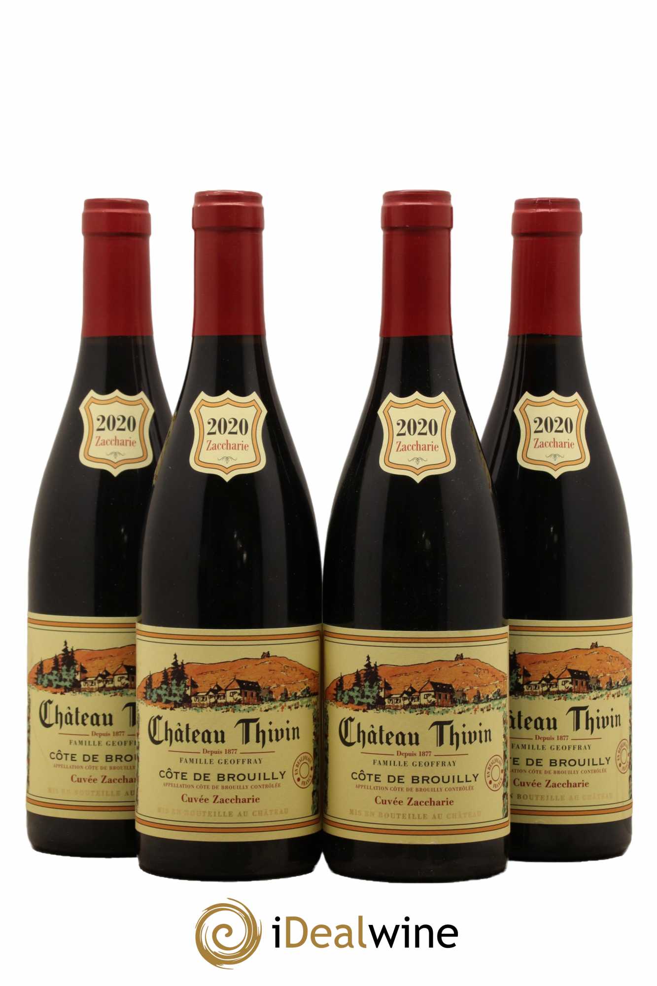 Côte de Brouilly Cuvée Zaccharie Château Thivin 2020 - Lot de 4 bouteilles - 0
