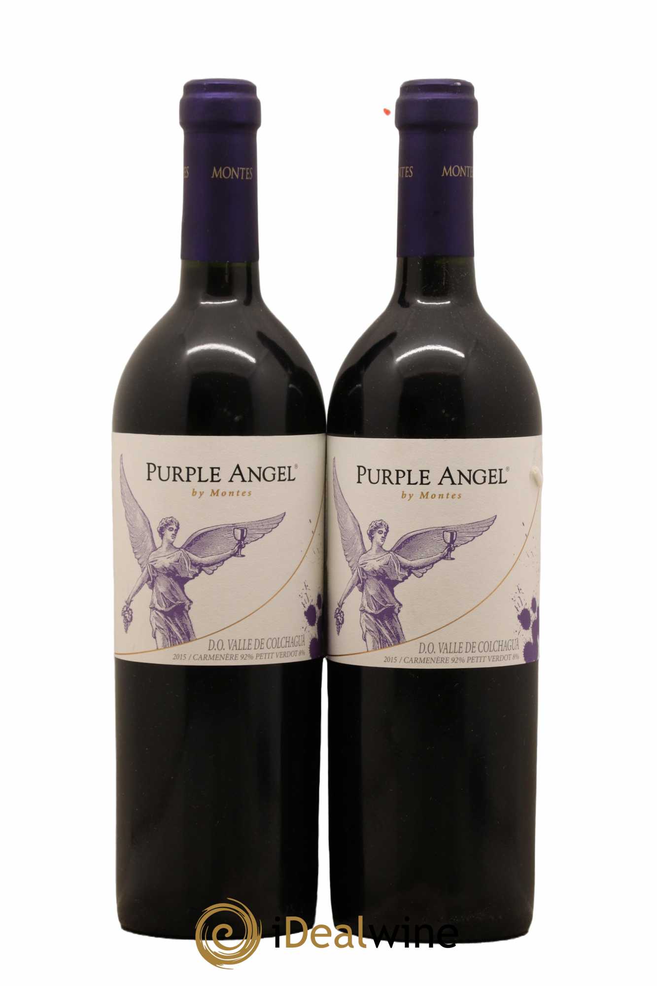 Chili Montes Purple Angel Carmanere Valle De Colchagua 2015 - Lot of 2 bottles - 0