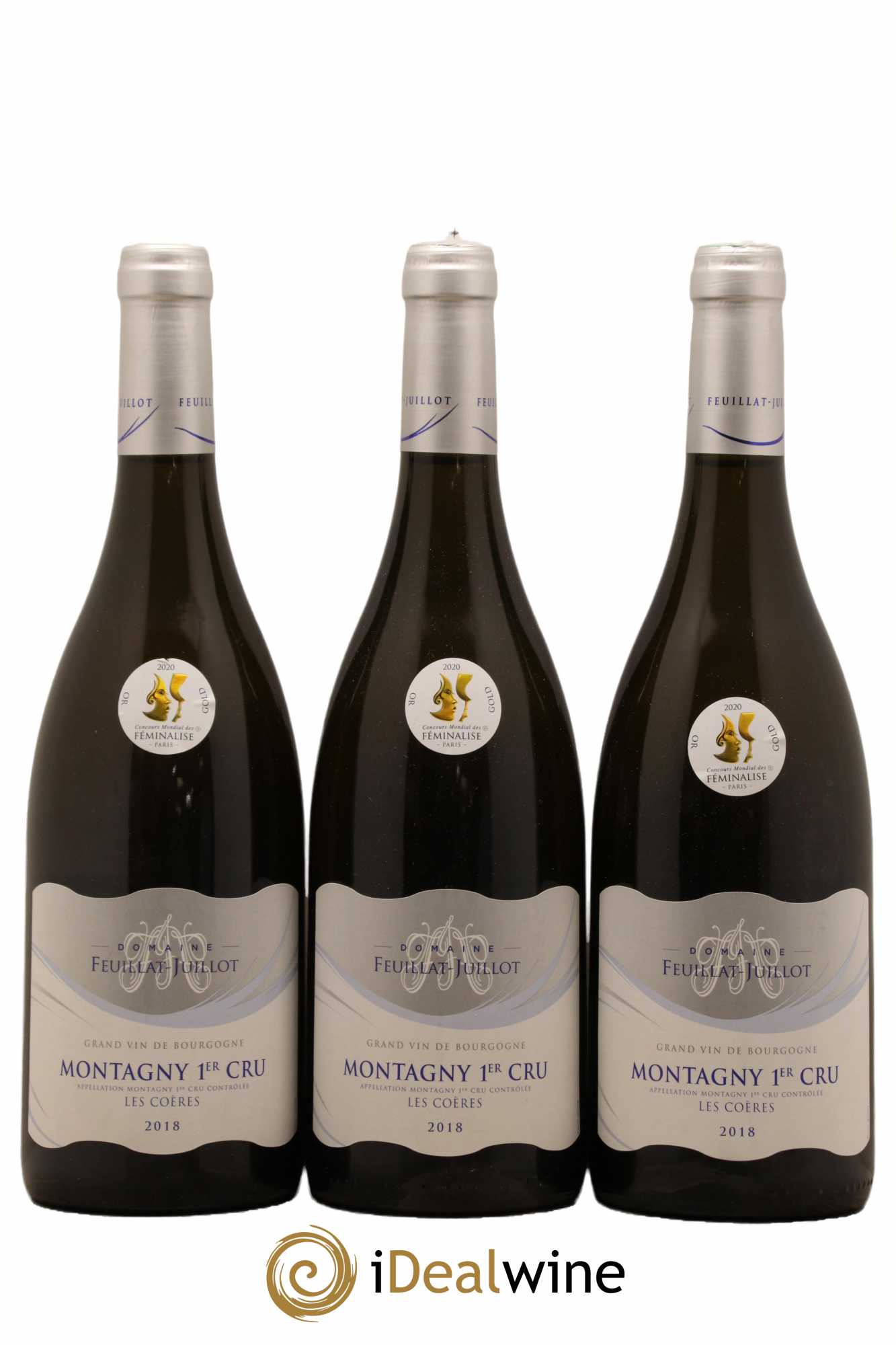 Montagny 1er Cru Les Coeres Feuillat Juillot 2018 - Lot de 3 bouteilles - 0