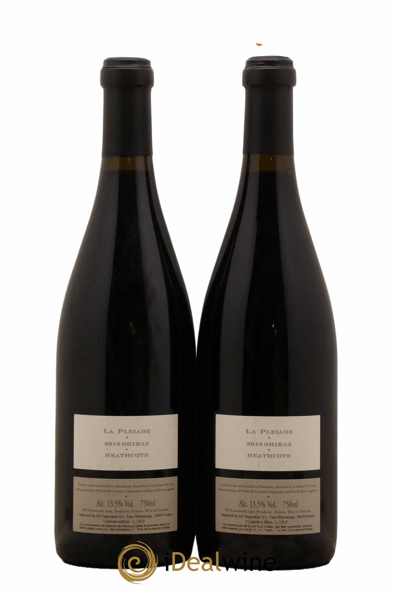Australie Cambrien La Pleiade Chapoutier 2012 - Lot de 2 bouteilles - 1