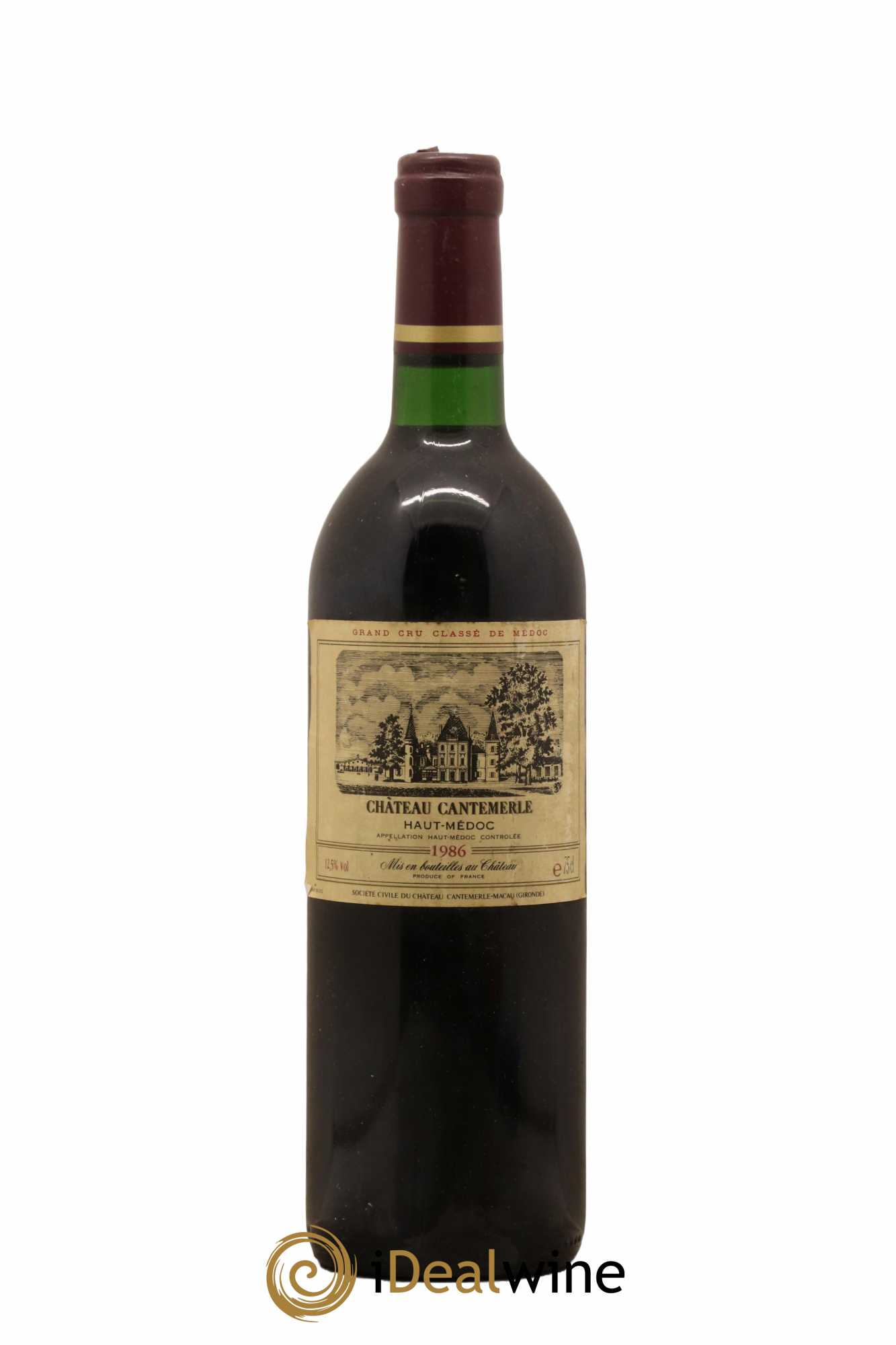 Château Cantemerle 5ème Grand Cru Classé 1986 - Lot de 1 bouteille - 0