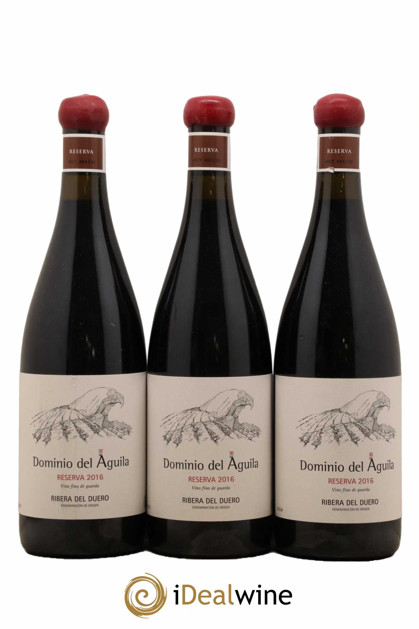 Ribera Del Duero DO Reserva Dominio Des Aguila 2016 - Lot de 3 bouteilles - 0