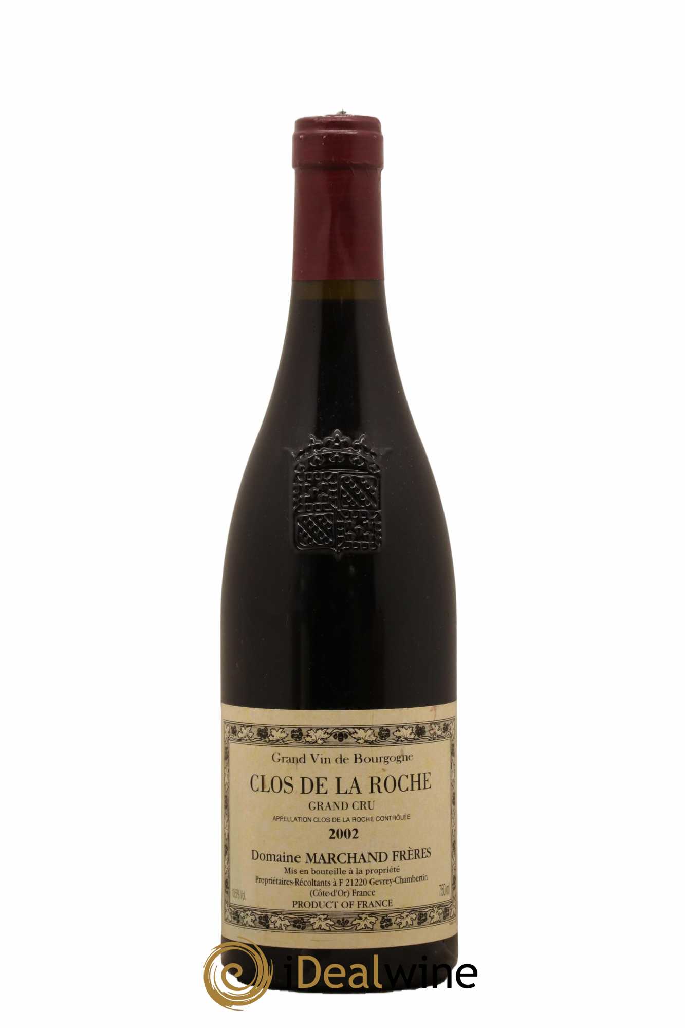 Clos de la Roche Grand Cru Marchand Frères 2002 - Lot de 1 bouteille - 0