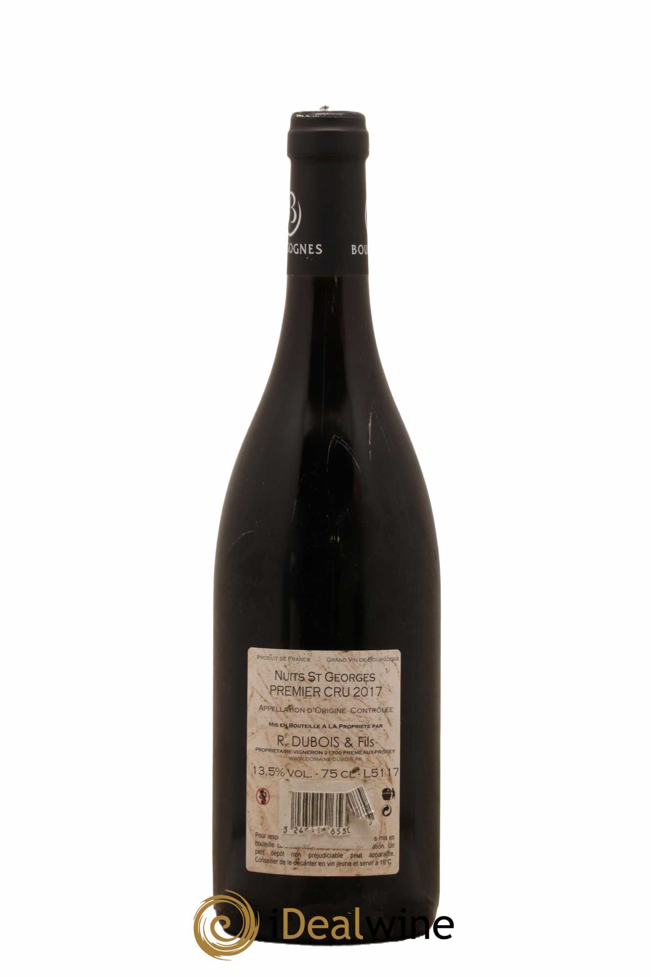 Nuits-Saint-Georges 1er Cru Dubois 2017 - Lot de 1 bouteille - 1