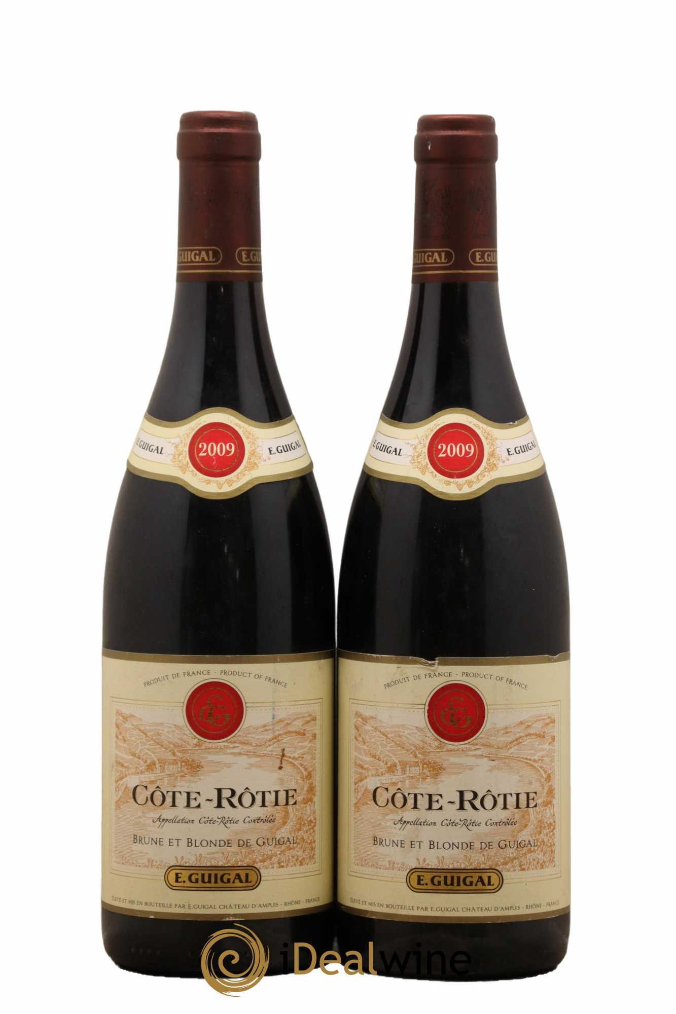 Côte-Rôtie Côtes Brune et Blonde Guigal 2009 - Posten von 2 Flaschen - 0