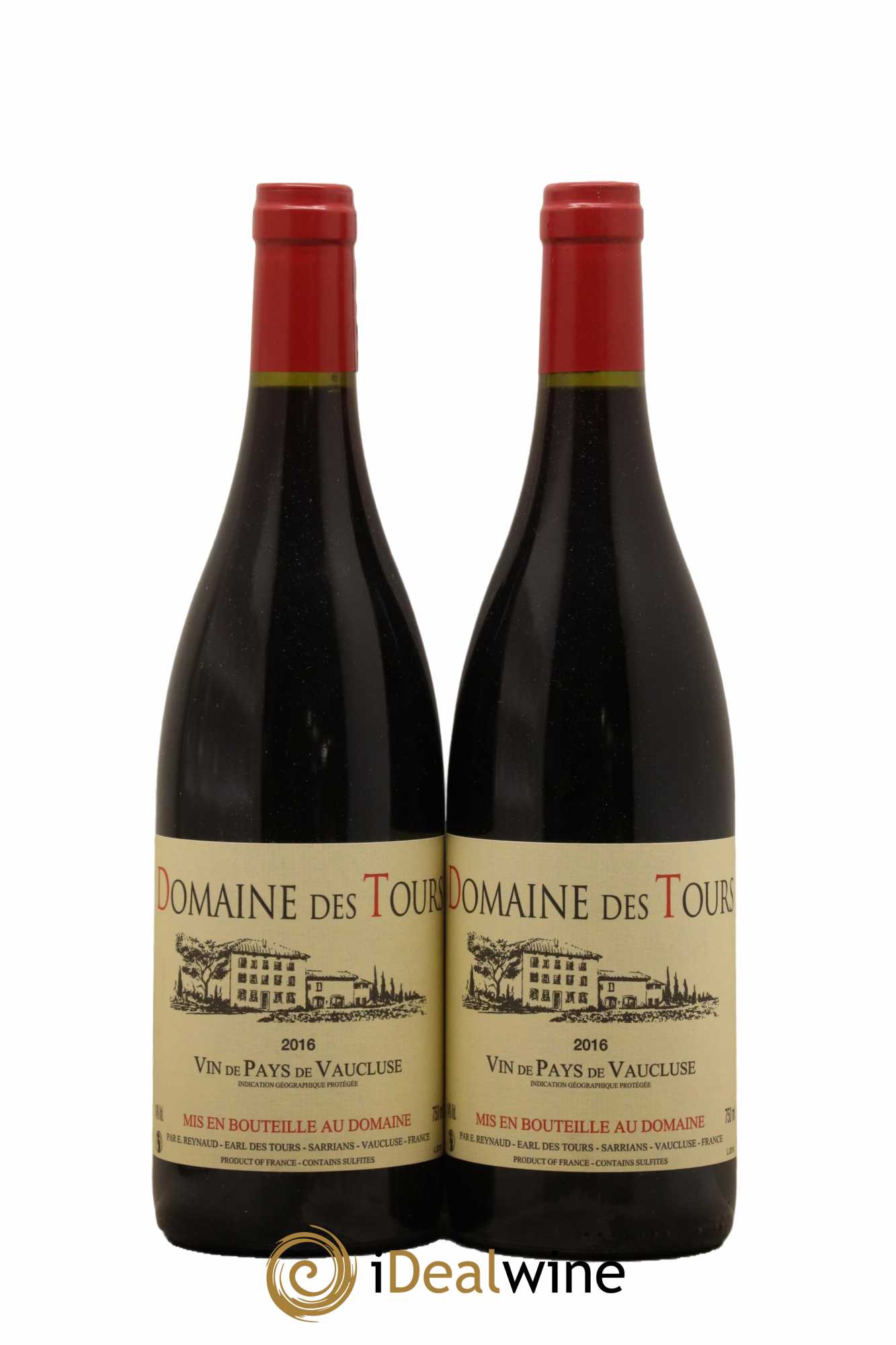 Vaucluse (Vin de Pays de Vaucluse) Domaine des Tours Emmanuel Reynaud 2016 - Lot de 2 bouteilles - 0