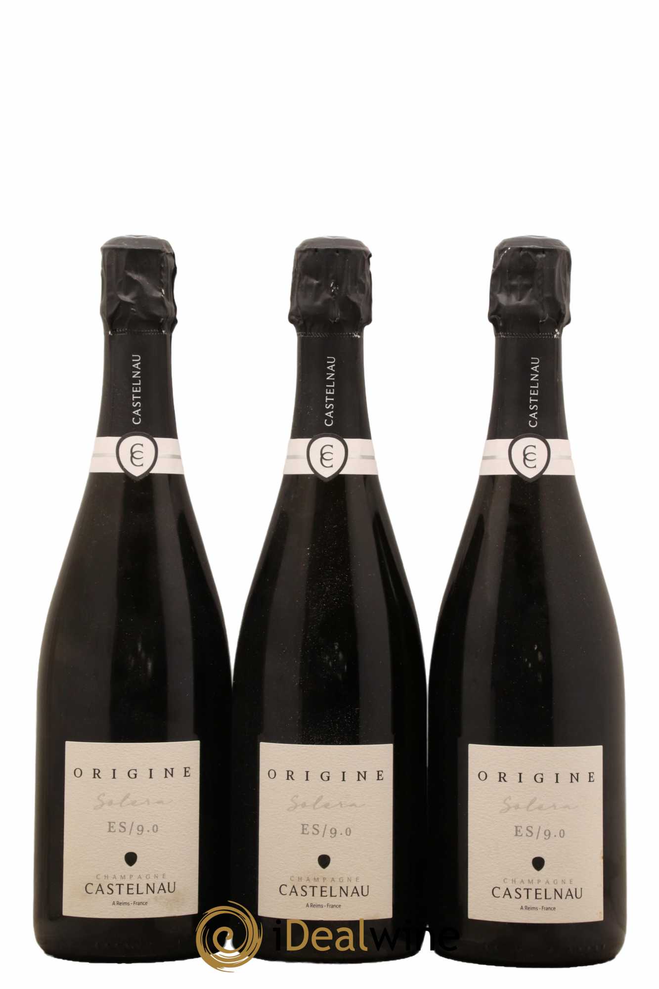 Champagne Brut Origine Solera Es/9.0 Castelnau - Lot de 3 bouteilles - 0