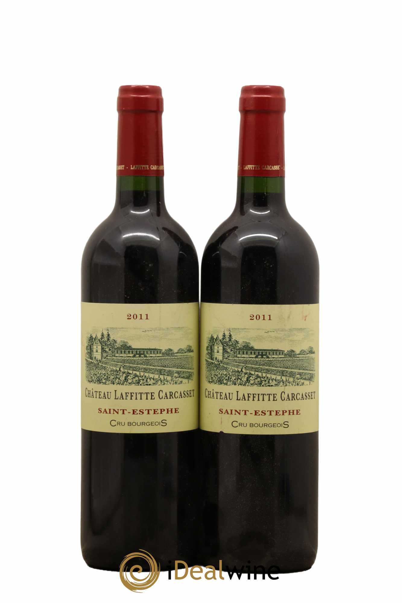 Château Laffitte Carcasset Cru Bourgeois 2011 - Lot de 2 bouteilles - 0