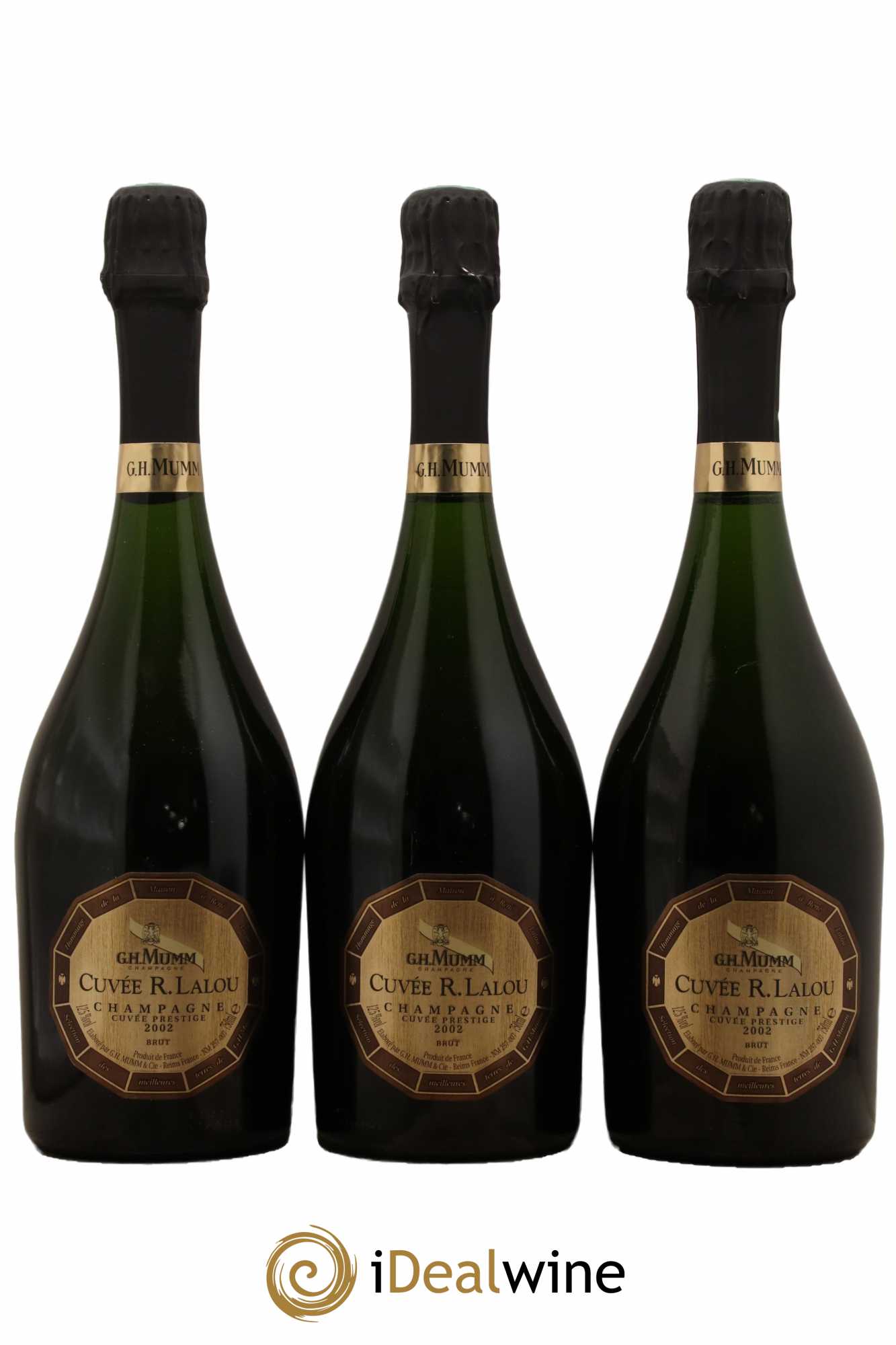 René Lalou Mumm 2002 - Lot de 3 bouteilles - 0