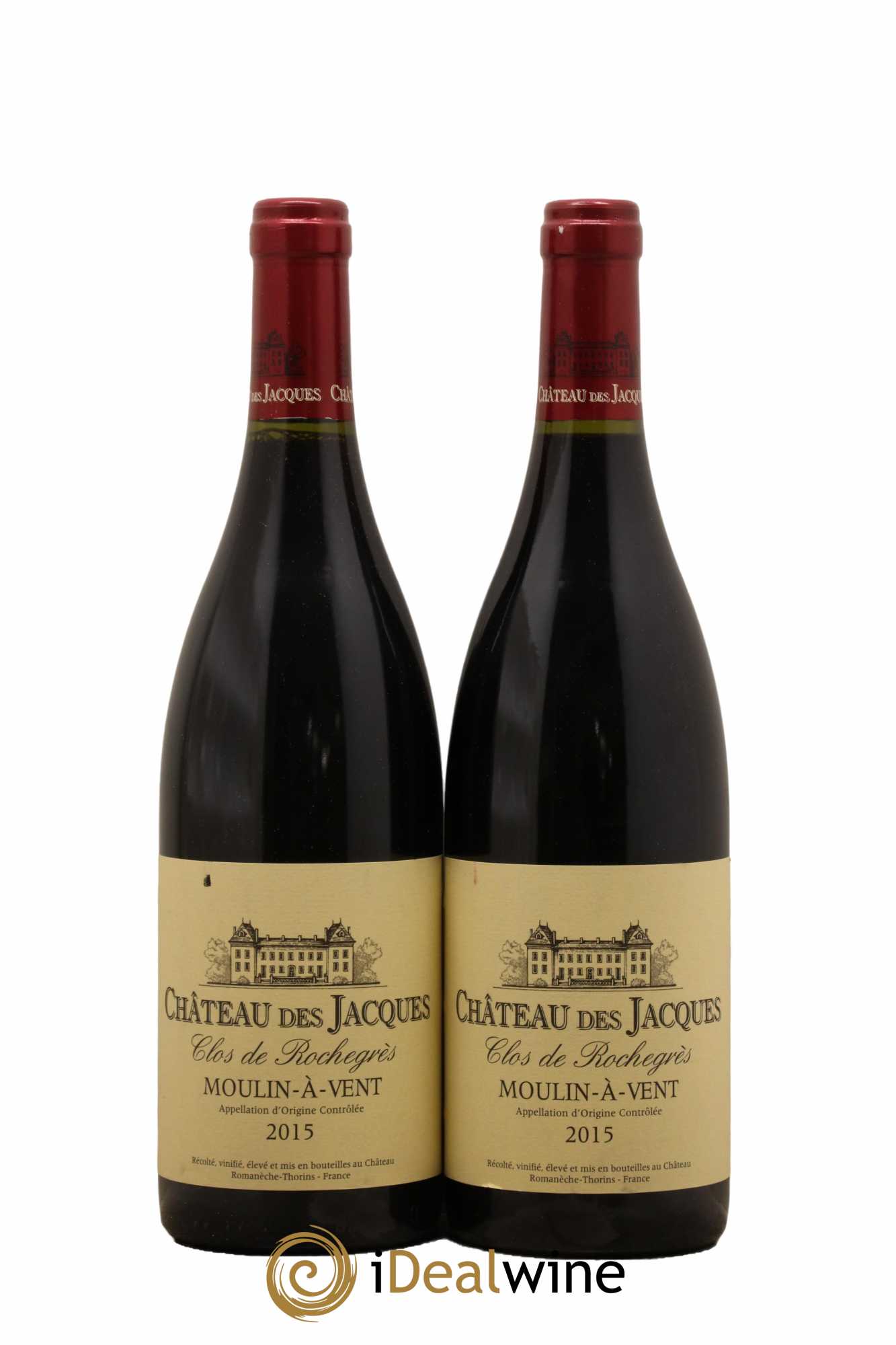 Moulin-à-Vent Clos de Rochegrès Château des Jacques 2015 - Lot de 2 bouteilles - 0
