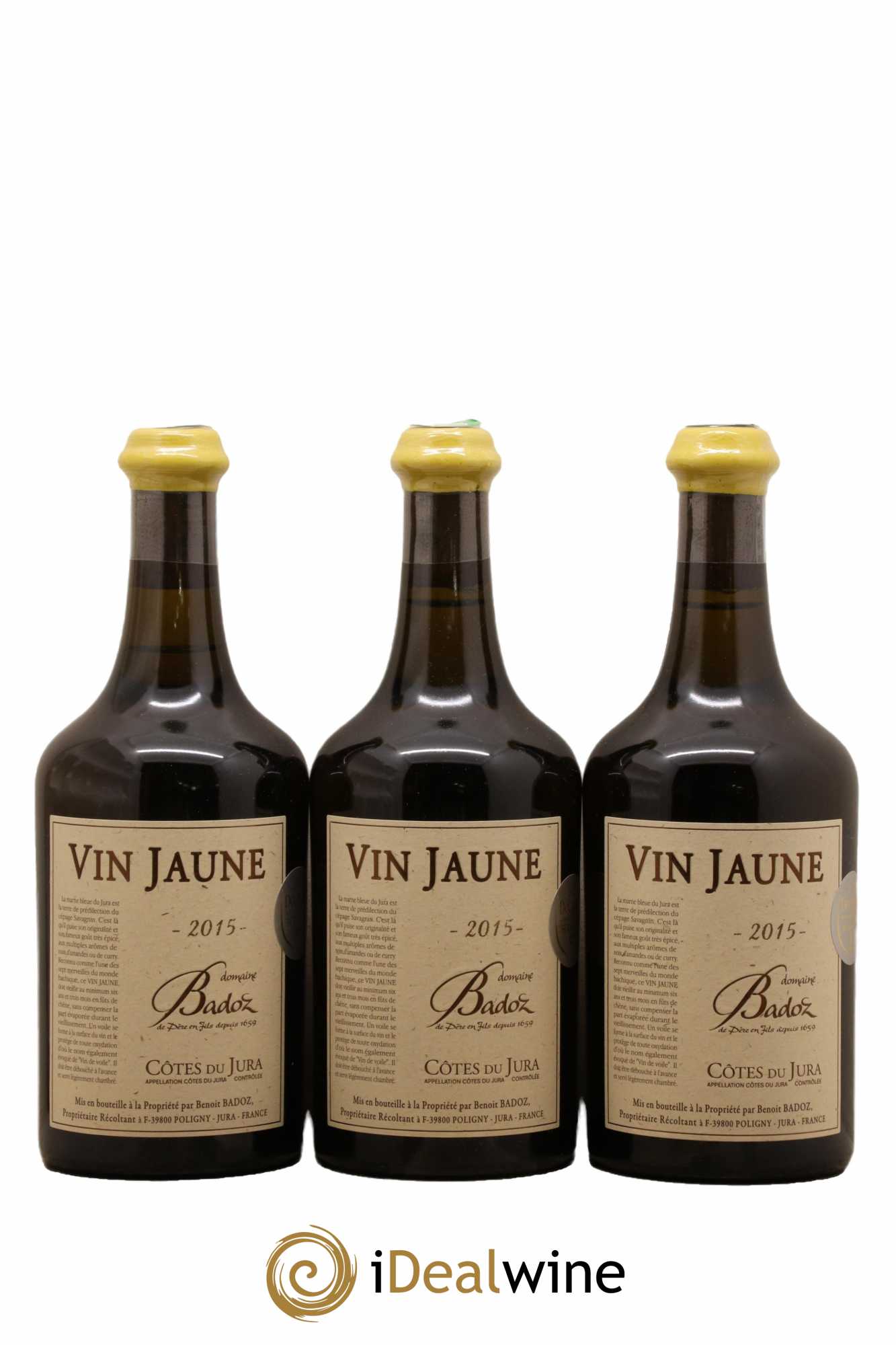 Arbois Vin Jaune Benoit Badoz 2015 - Lot de 3 bouteilles - 0
