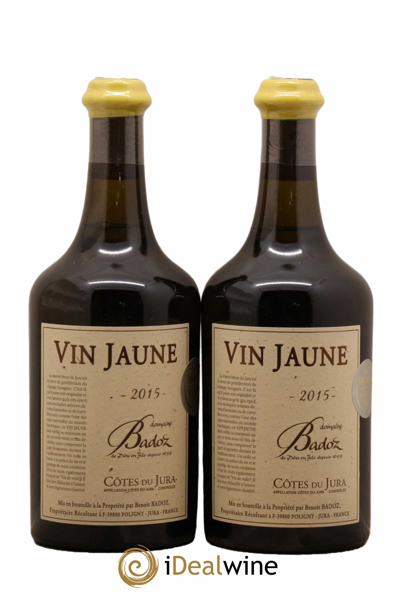 Arbois Vin Jaune Benoit Badoz 2015 - Lot de 2 bouteilles - 0