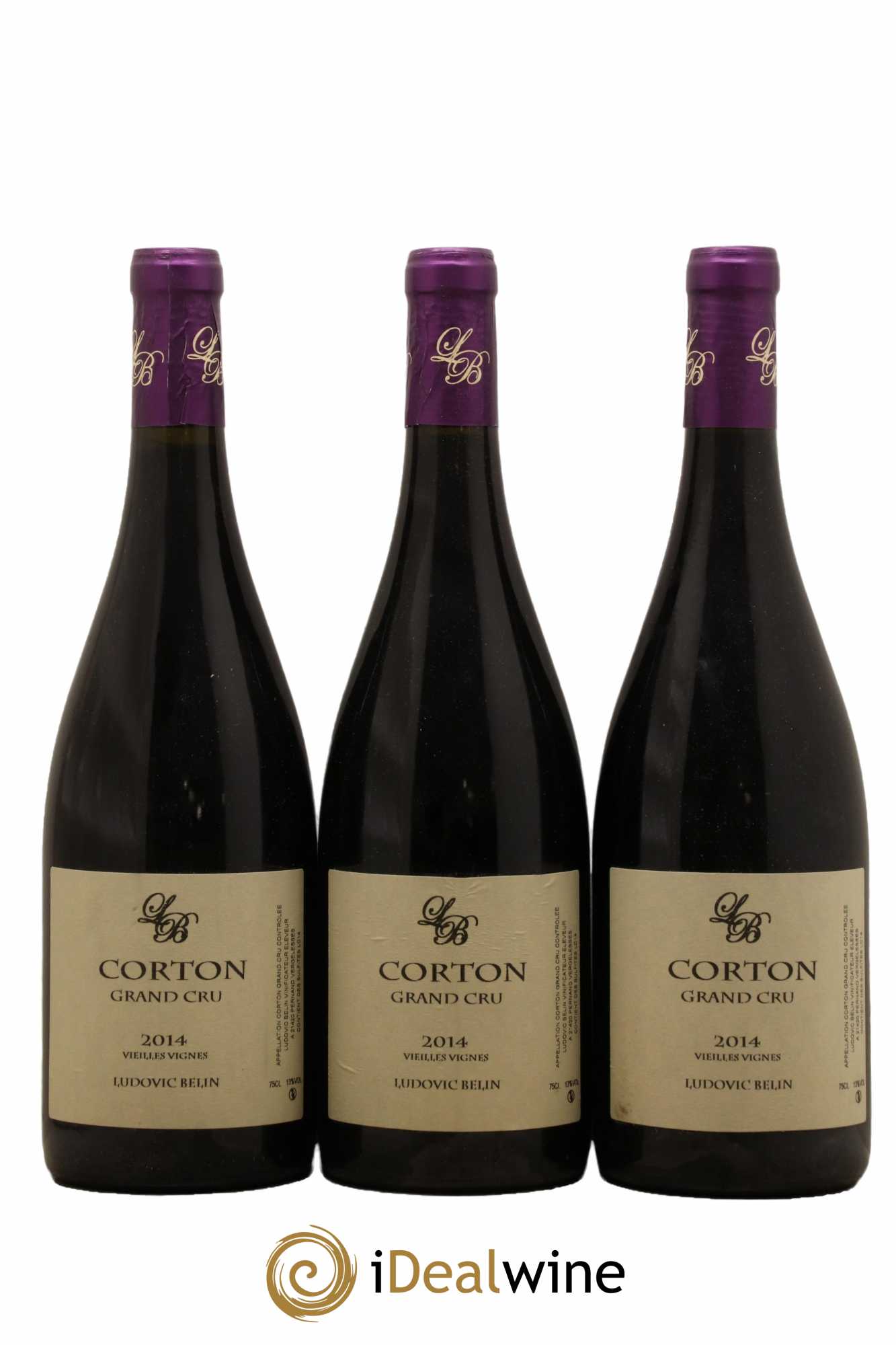 Corton Grand Cru Vieilles Vignes Ludovic Belin 2014 - Lot de 3 bouteilles - 0