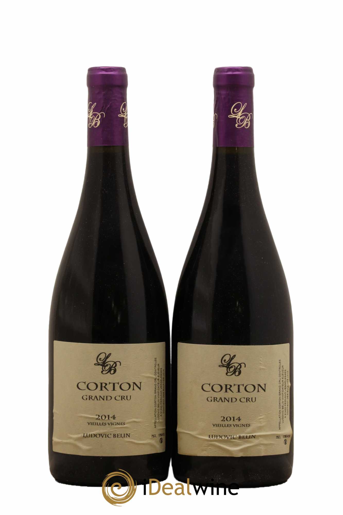 Corton Grand Cru Vieilles Vignes Ludovic Belin 2014 - Lot de 2 bouteilles - 0