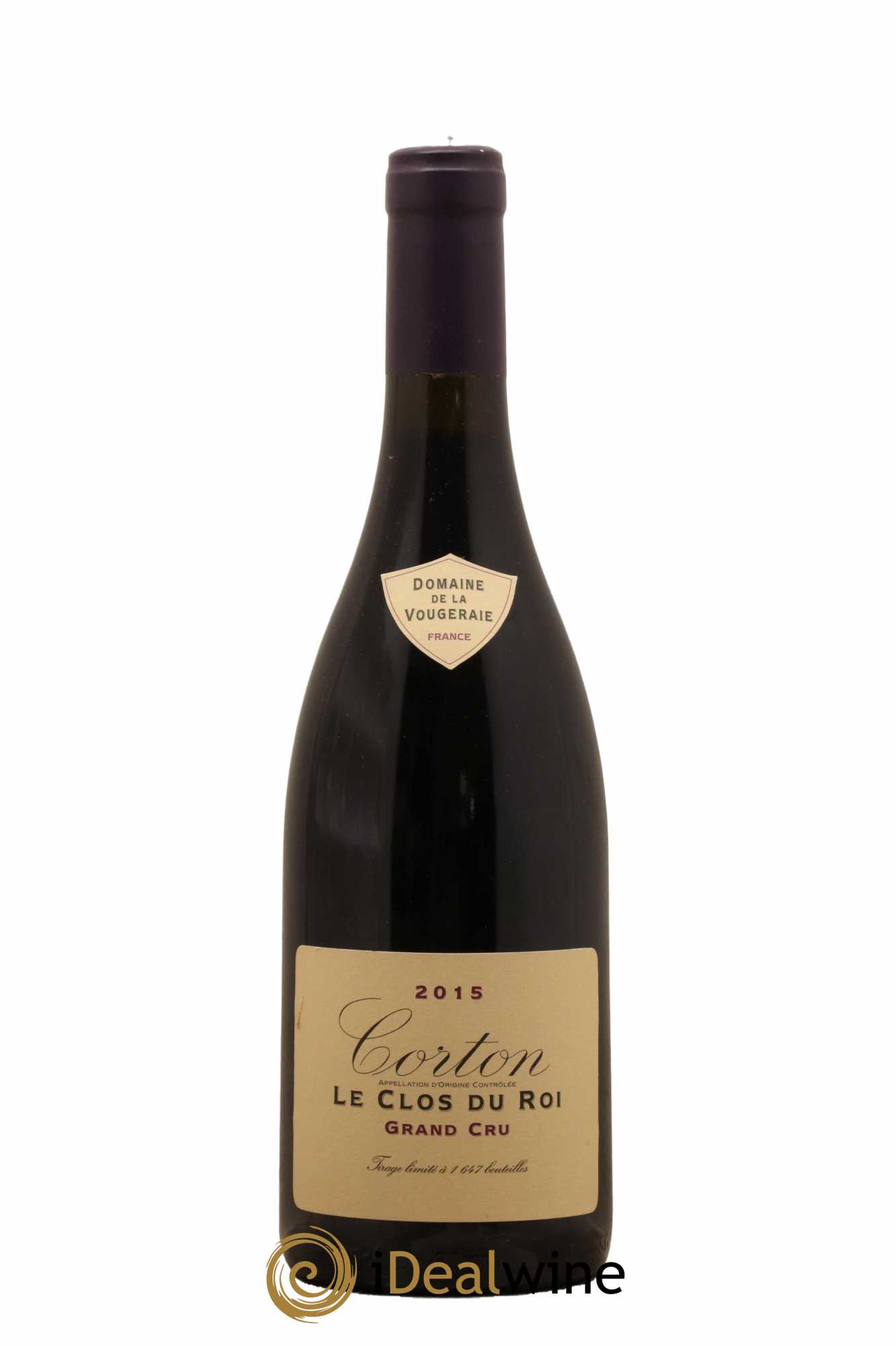 Corton Grand Cru Le Clos du Roi La Vougeraie 2015 - Lot de 1 bouteille - 0