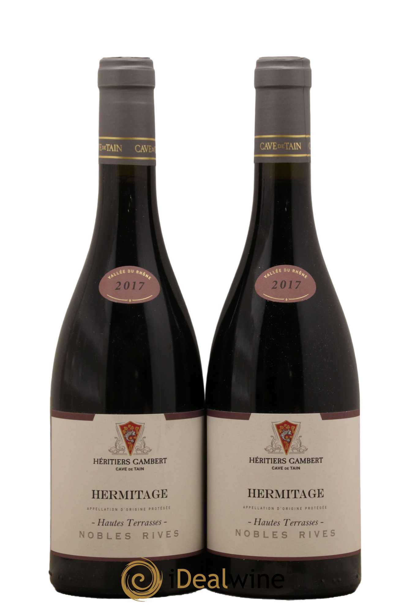 Hermitage Hautes Terasses Nobles Rives Cave De Tain 2017 - Lot de 2 bouteilles - 0