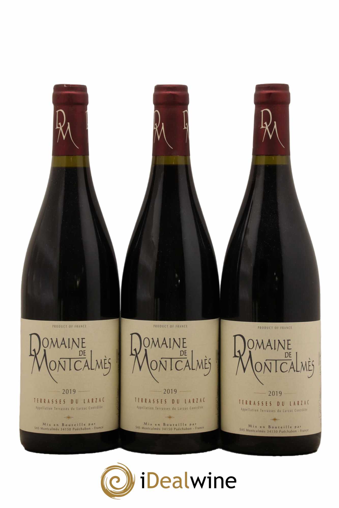 Terrasses du Larzac Domaine de Montcalmès Frédéric Pourtalié 2019 - Lot de 3 bouteilles - 0