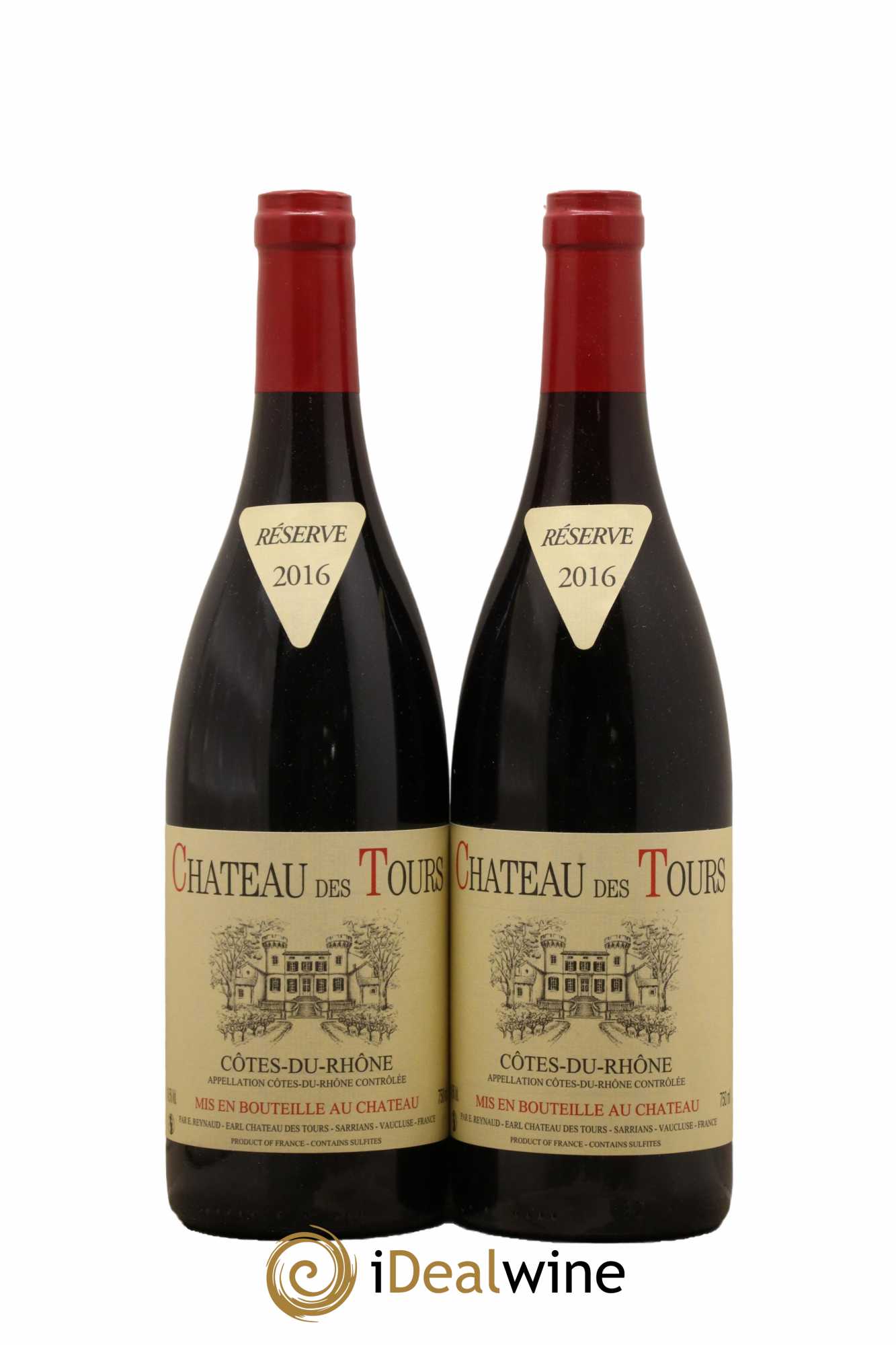 Côtes-du-Rhône Château des Tours Emmanuel Reynaud 2016 - Lot de 2 bouteilles - 0