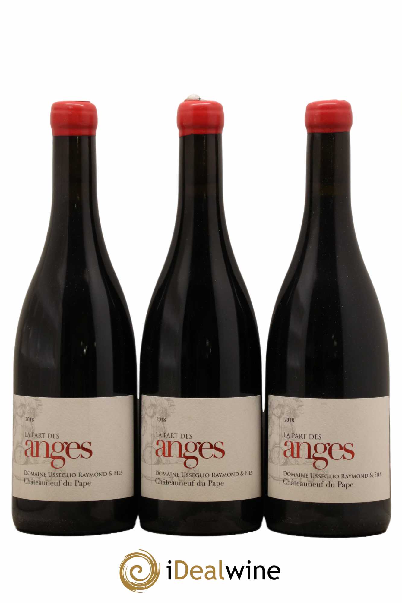 Châteauneuf-du-Pape La Part des Anges Raymond Usseglio (Domaine) 2018 - Lot de 3 bouteilles - 0