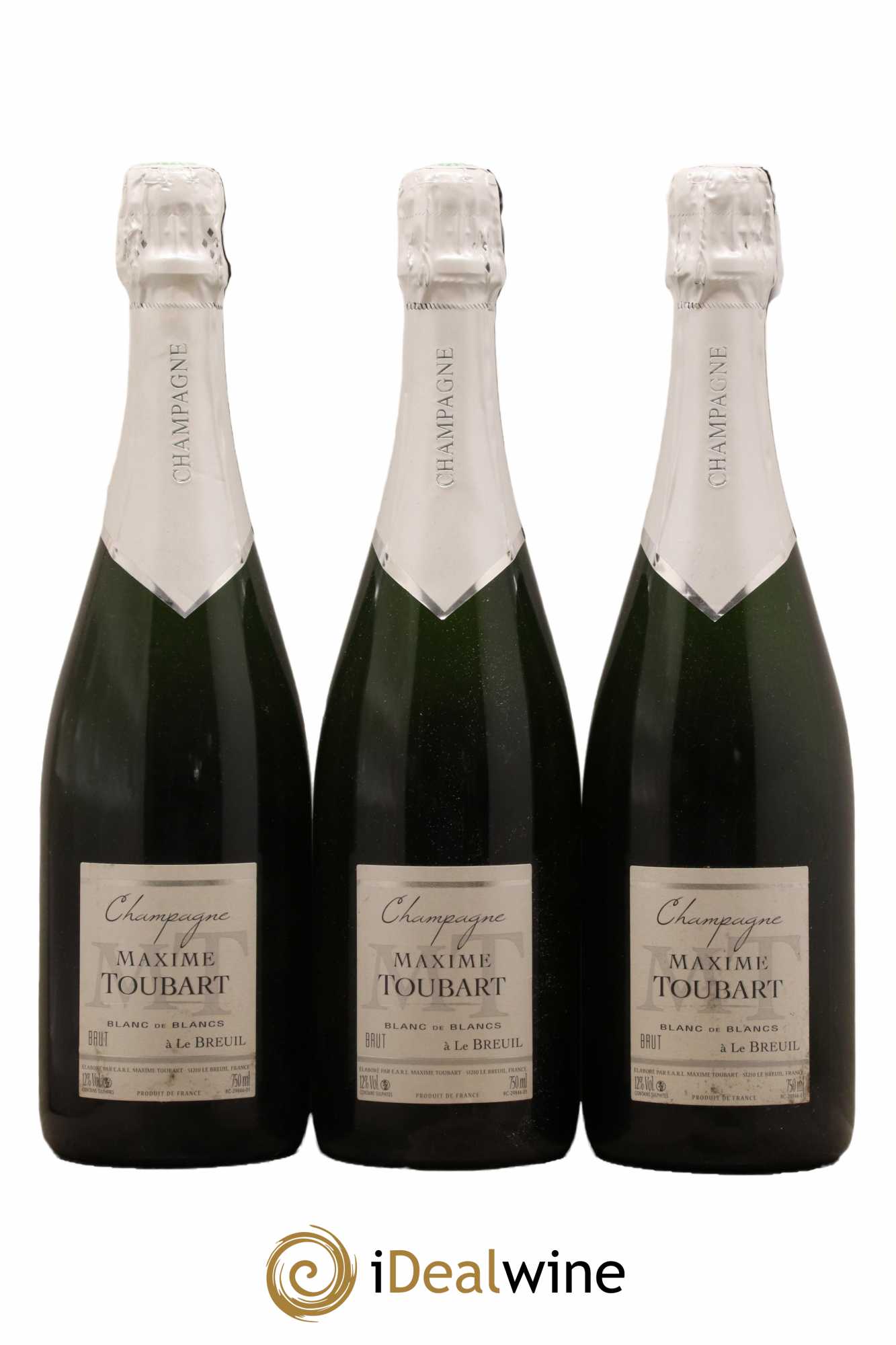 Champagne Blanc de Blancs Maxime Toubart - Lot de 3 bouteilles - 0