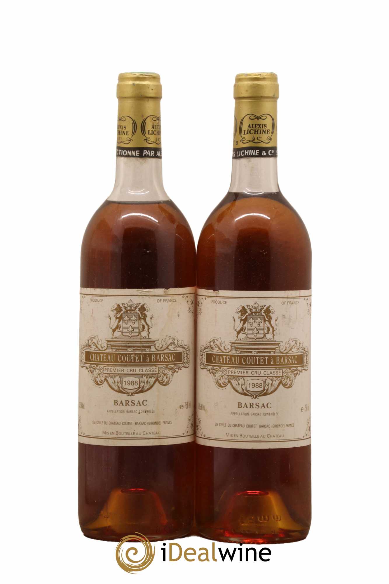 Château Coutet 1er Grand Cru Classé 1988 - Lotto di 2 bottiglie - 0
