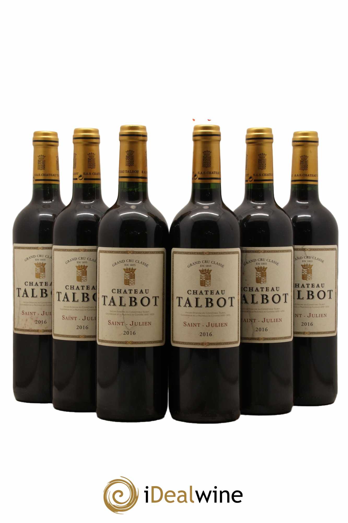Château Talbot 4ème Grand Cru Classé 2016 - Lot de 6 bouteilles - 0