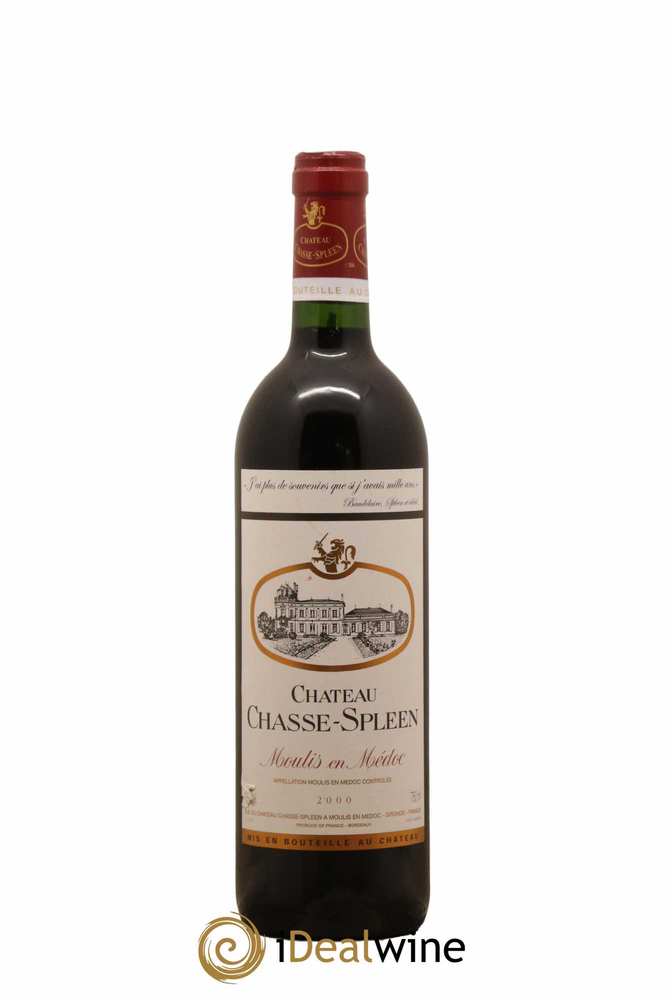 Château Chasse Spleen 2000 - Lot de 1 bouteille - 0