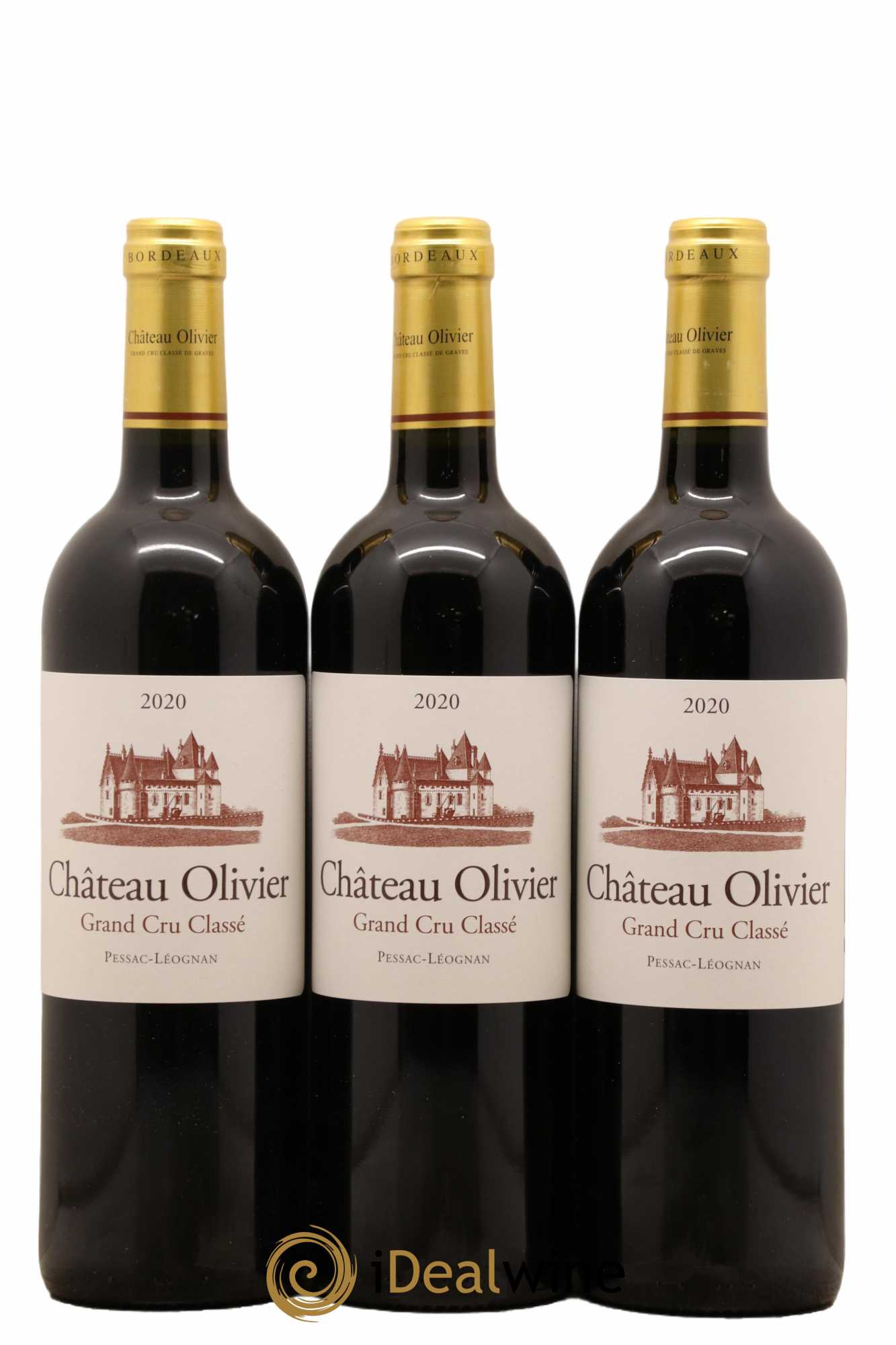 Château Olivier Cru Classé de Graves 2020 - Lot de 6 bouteilles - 1