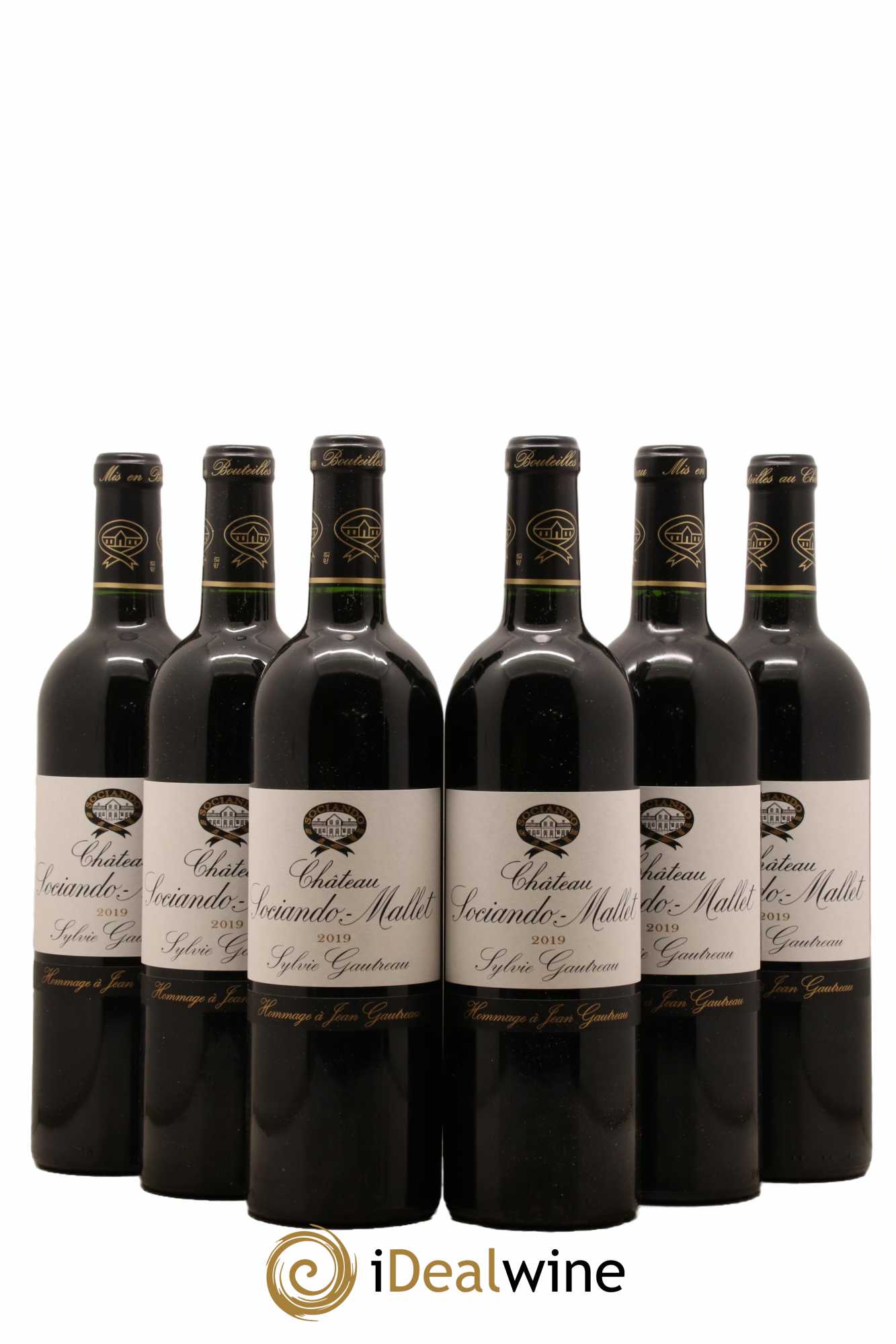 Château Sociando Mallet 2019 - Lotto di 6 bottiglie - 0