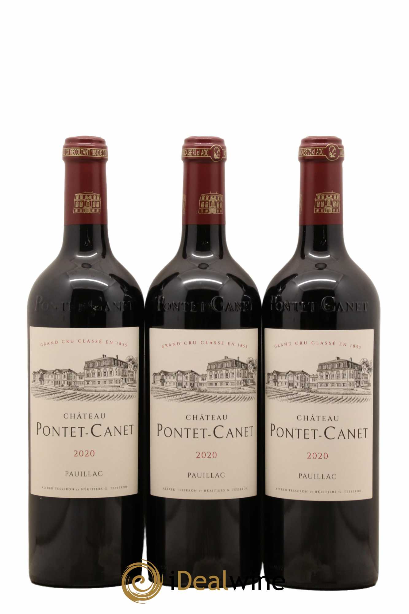 Château Pontet Canet 5ème Grand Cru Classé 2020 - Lot de 6 bouteilles - 1