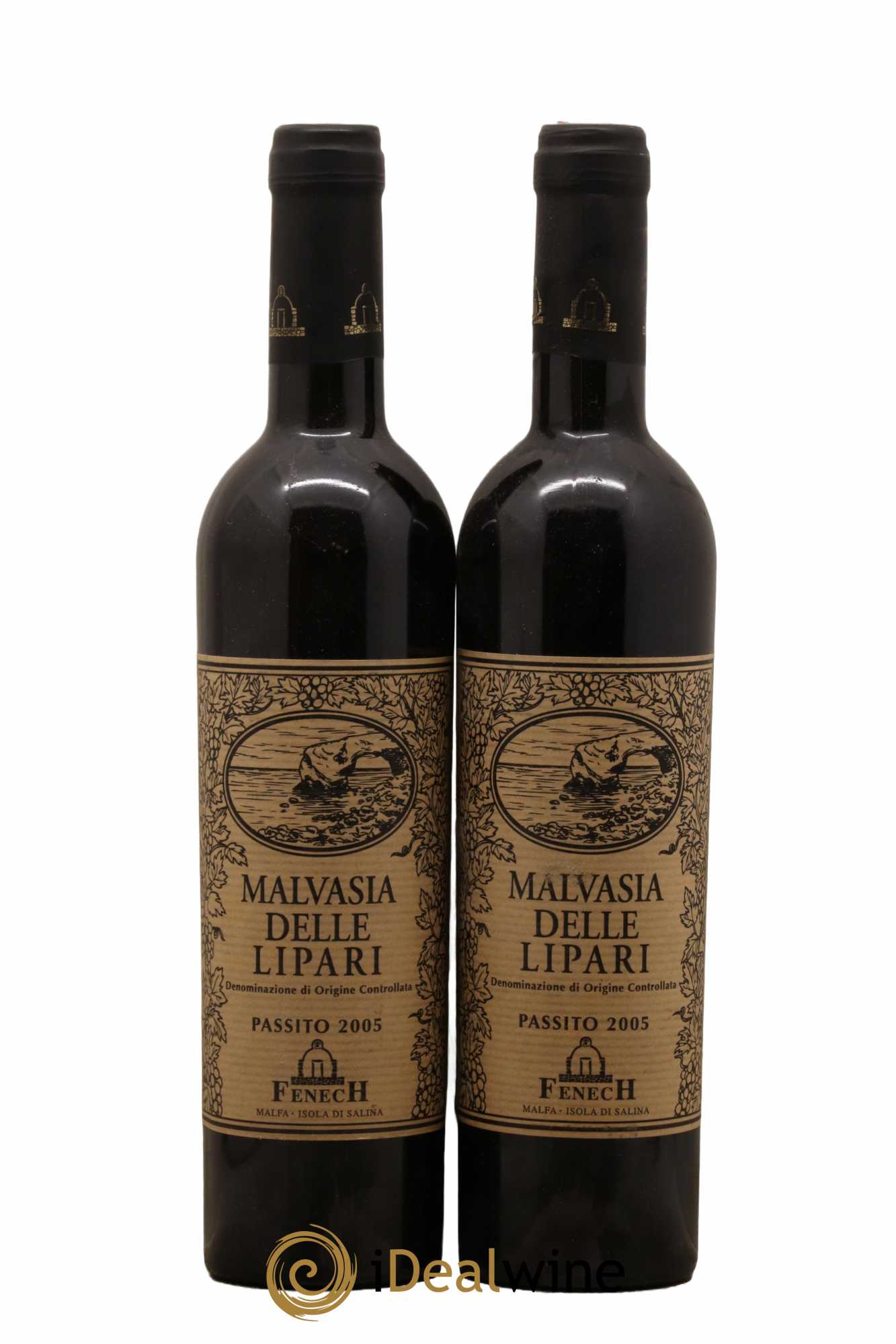 Italie Malvasia Delle Lipari Passiotto Fenech 50Cl 2005 - Lotto di 2 bottiglie - 0