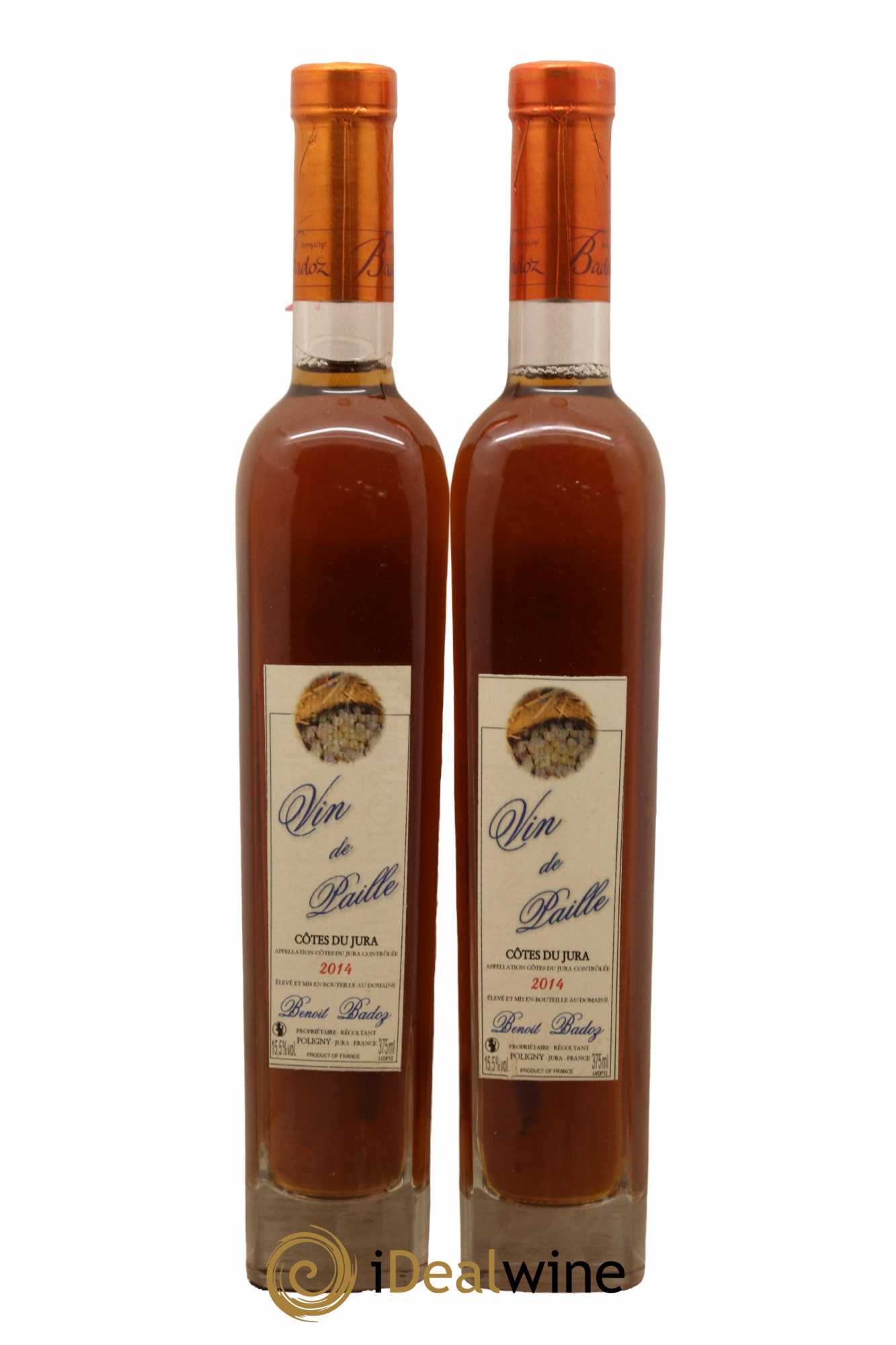 Côtes du Jura Vin de Paille Benoit Badoz 2014 - Posten von 2 Demi-Flaschen - 0