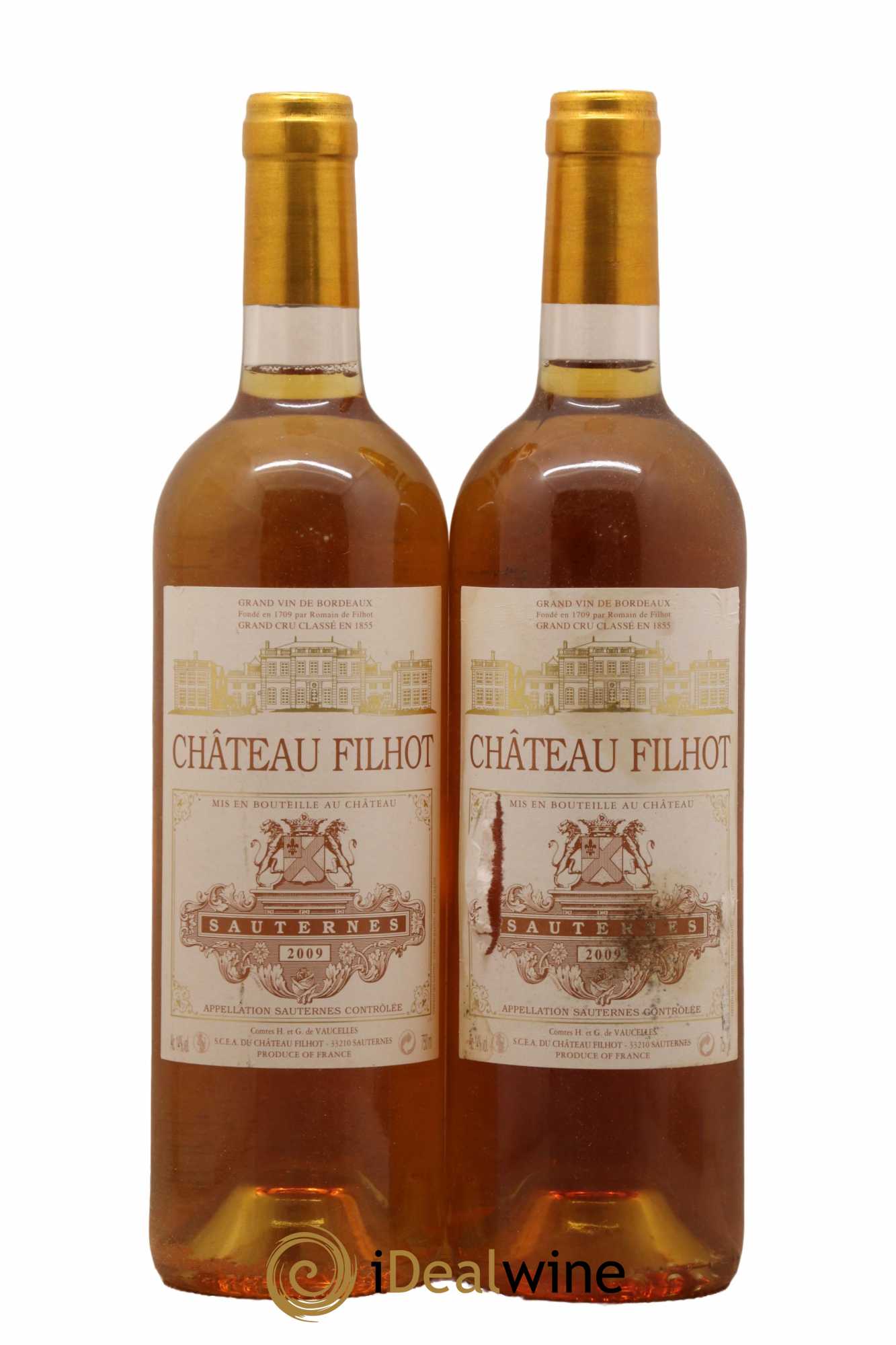 Château Filhot 2ème Grand Cru Classé 2009 - Lotto di 2 bottiglie - 0