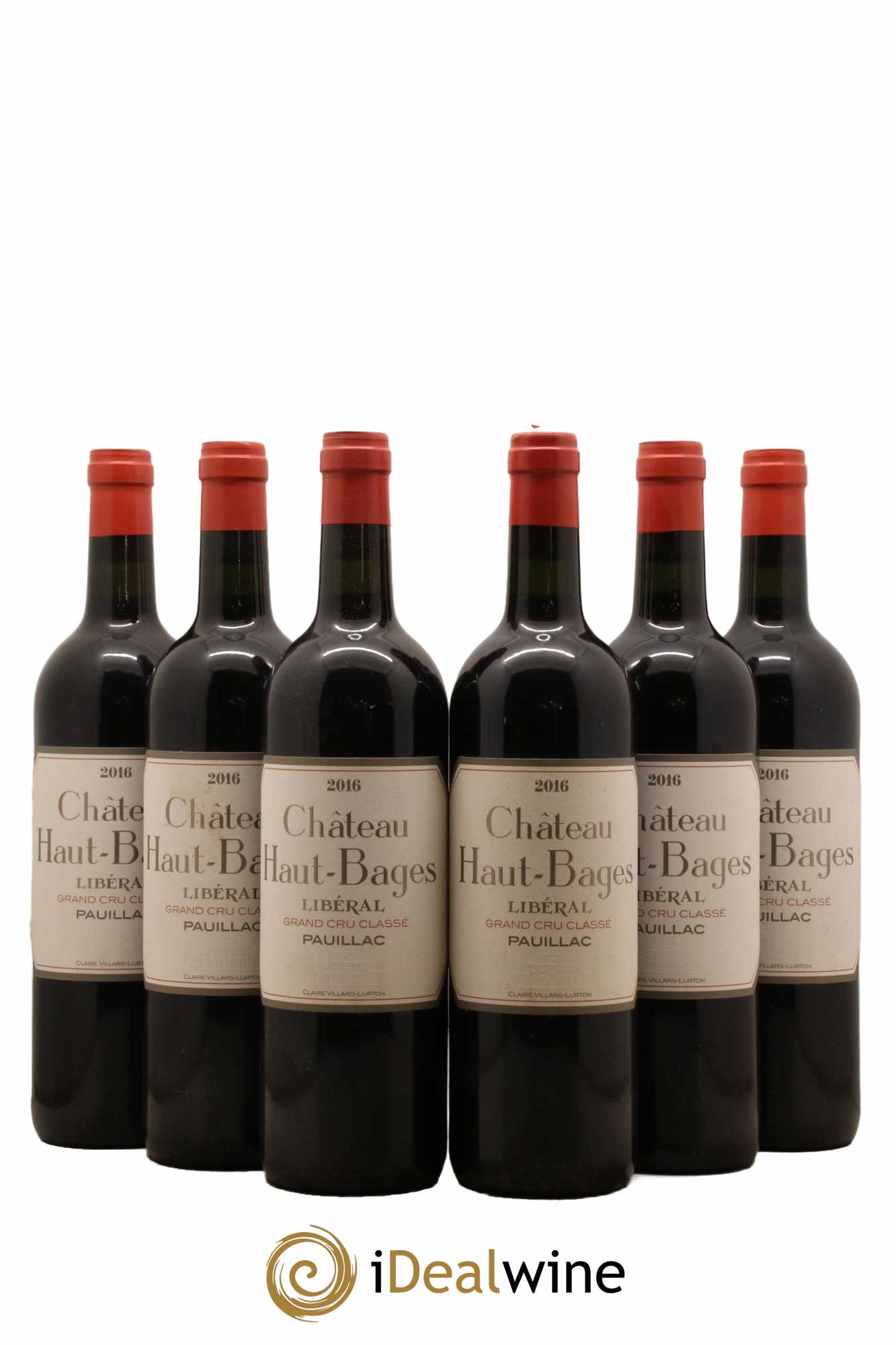 Château Haut Bages Libéral 5ème Grand Cru Classé 2016 - Lot de 6 bouteilles - 0