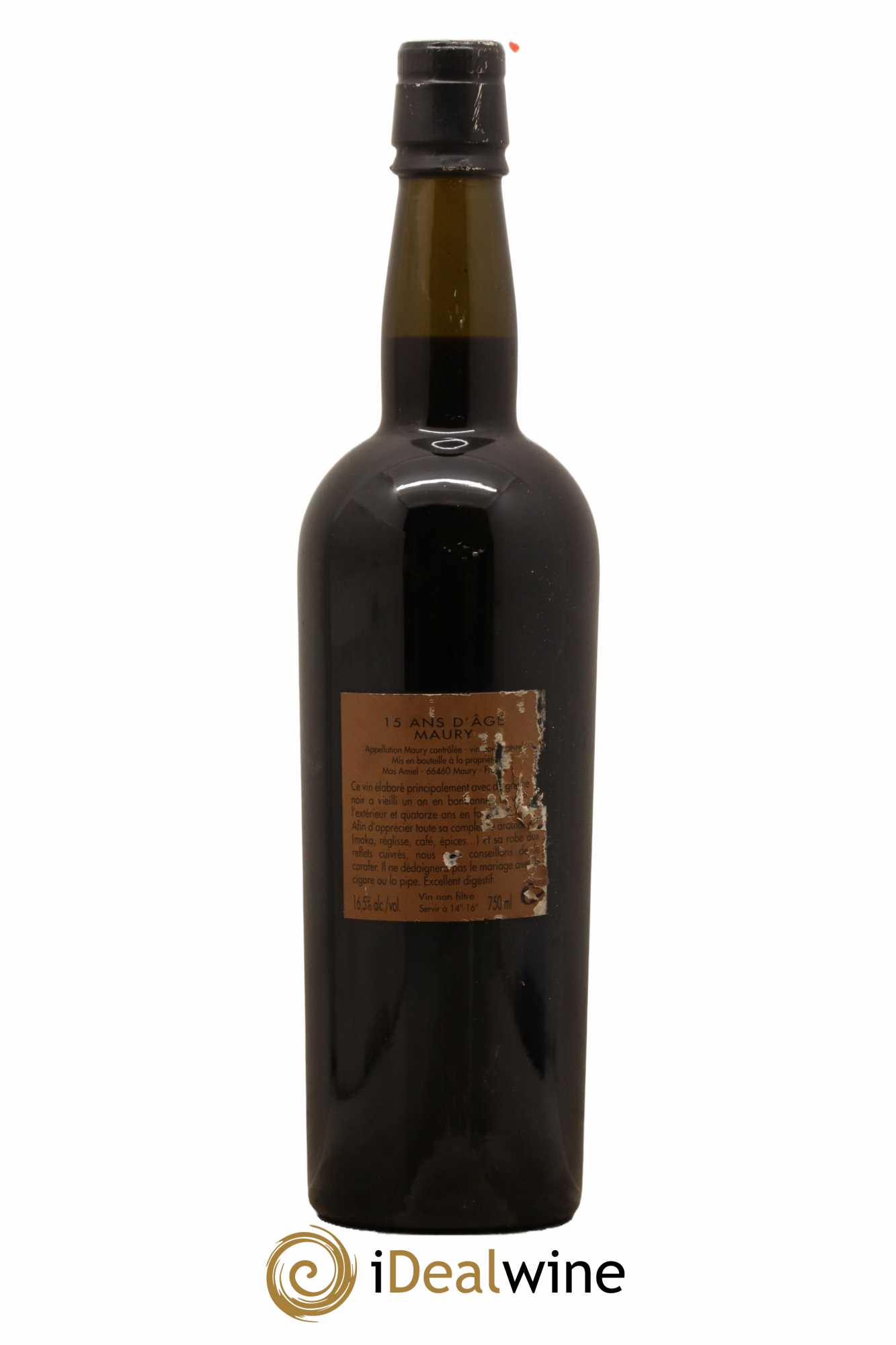 Maury Vin Doux Naturel 15 Ans D'Âge Prestige Mas Amiel - Lot de 1 bouteille - 1