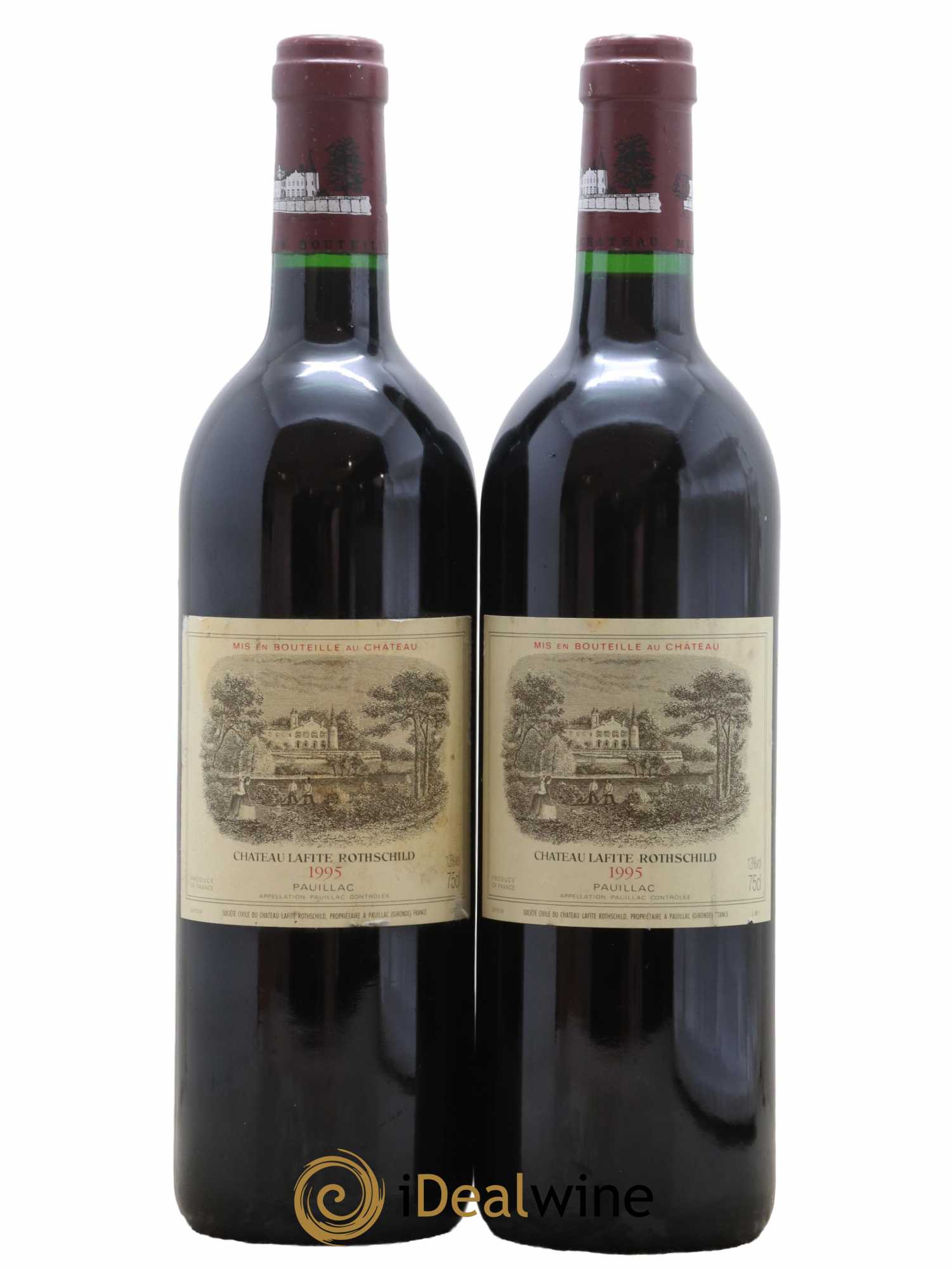 Château Lafite Rothschild 1er Grand Cru Classé 1995 - Lotto di 2 bottiglie - 0