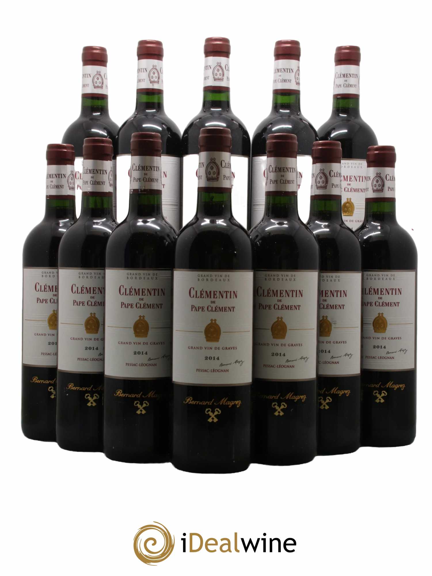 Le Clémentin de Pape Clément Second Vin 2014 - Lot of 12 bottles - 0