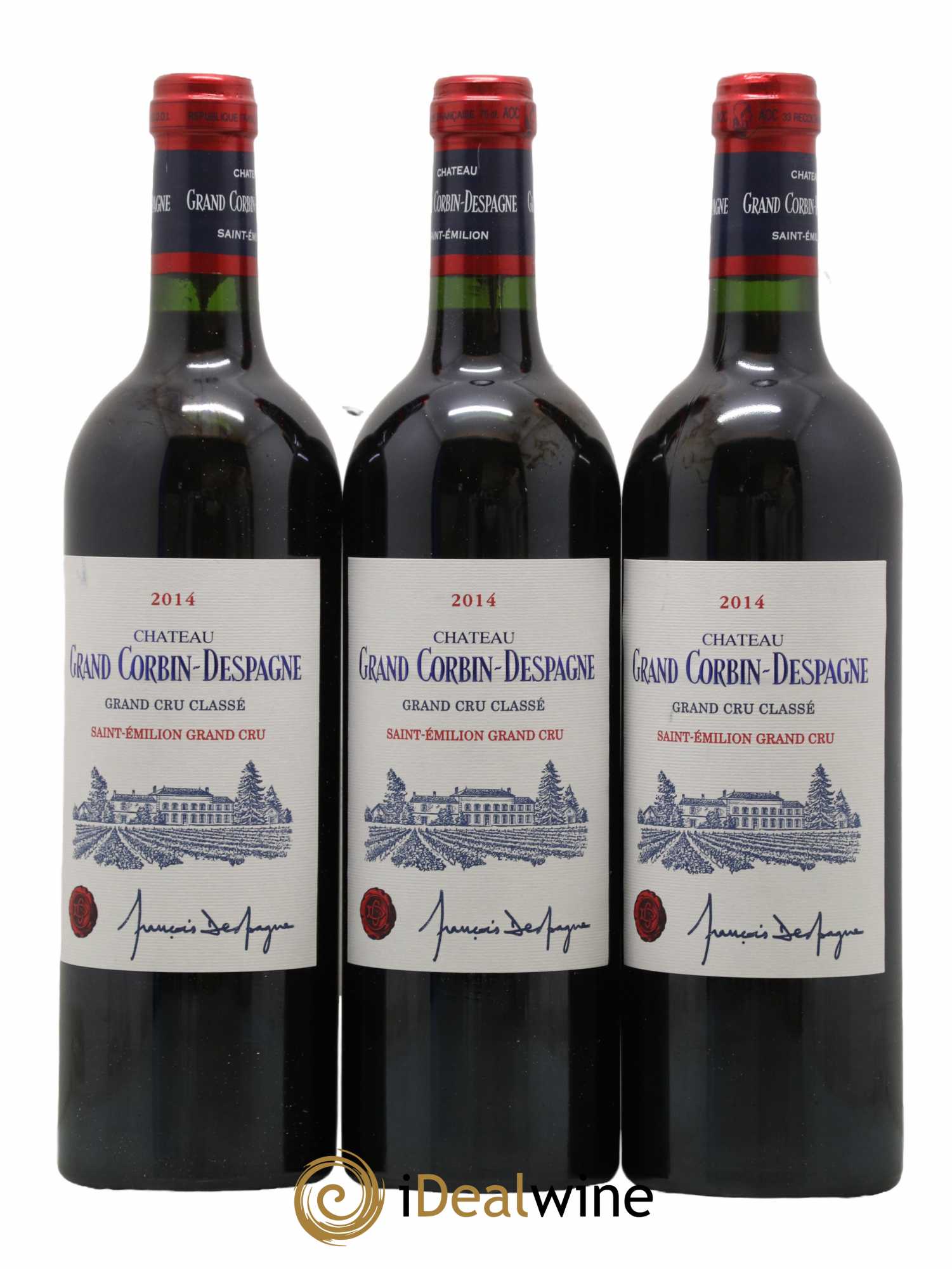 Château Grand Corbin Grand Cru Classé 2014 - Posten von 12 Flaschen - 4