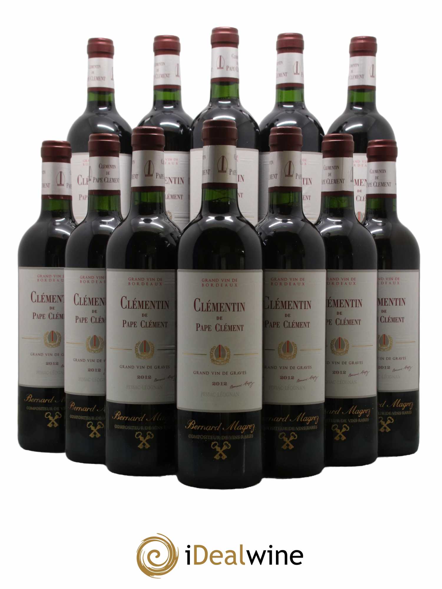 Le Clémentin de Pape Clément Second Vin 2012 - Lotto di 12 bottiglie - 0